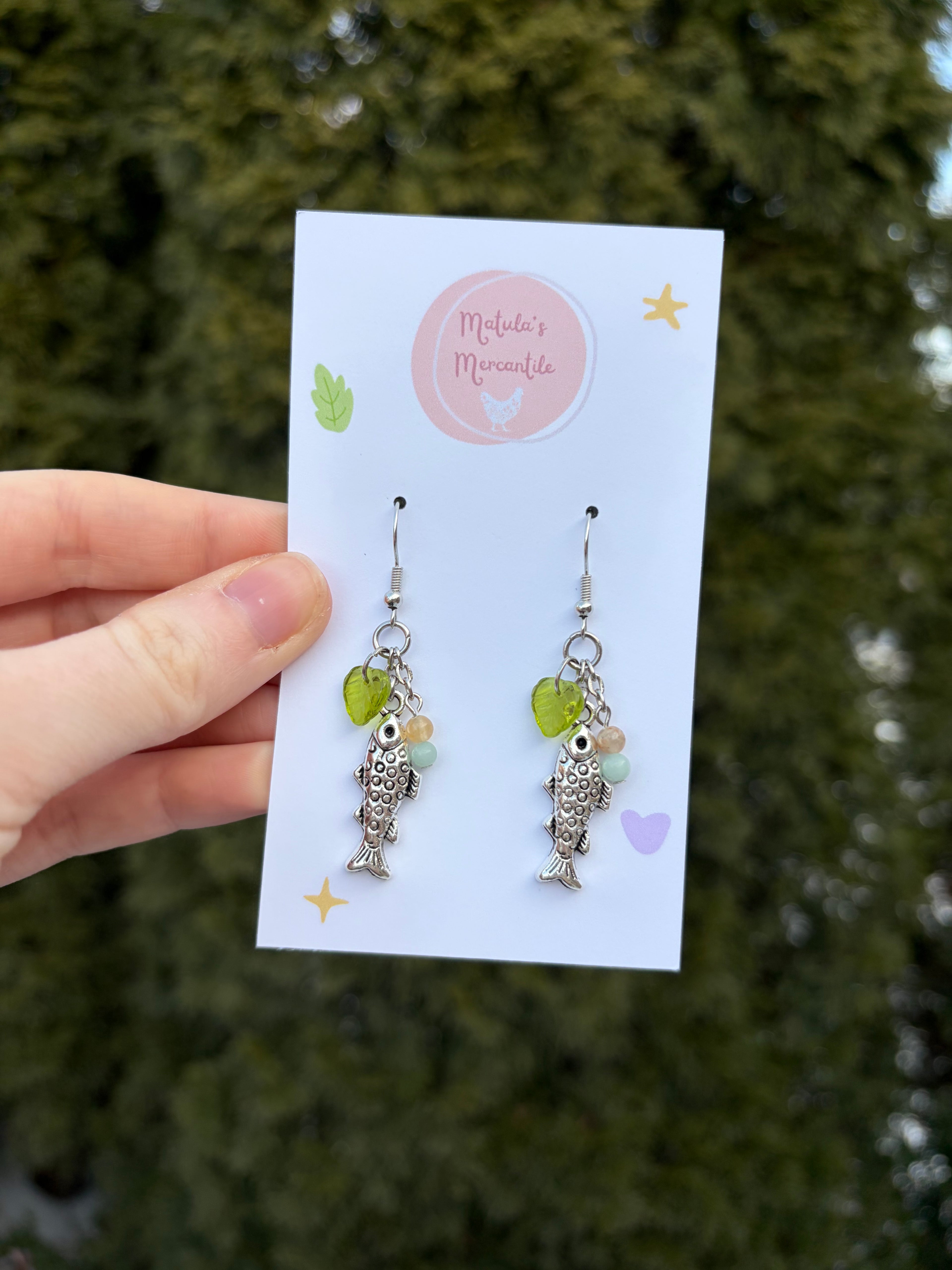 Rainbow Trout Earrings