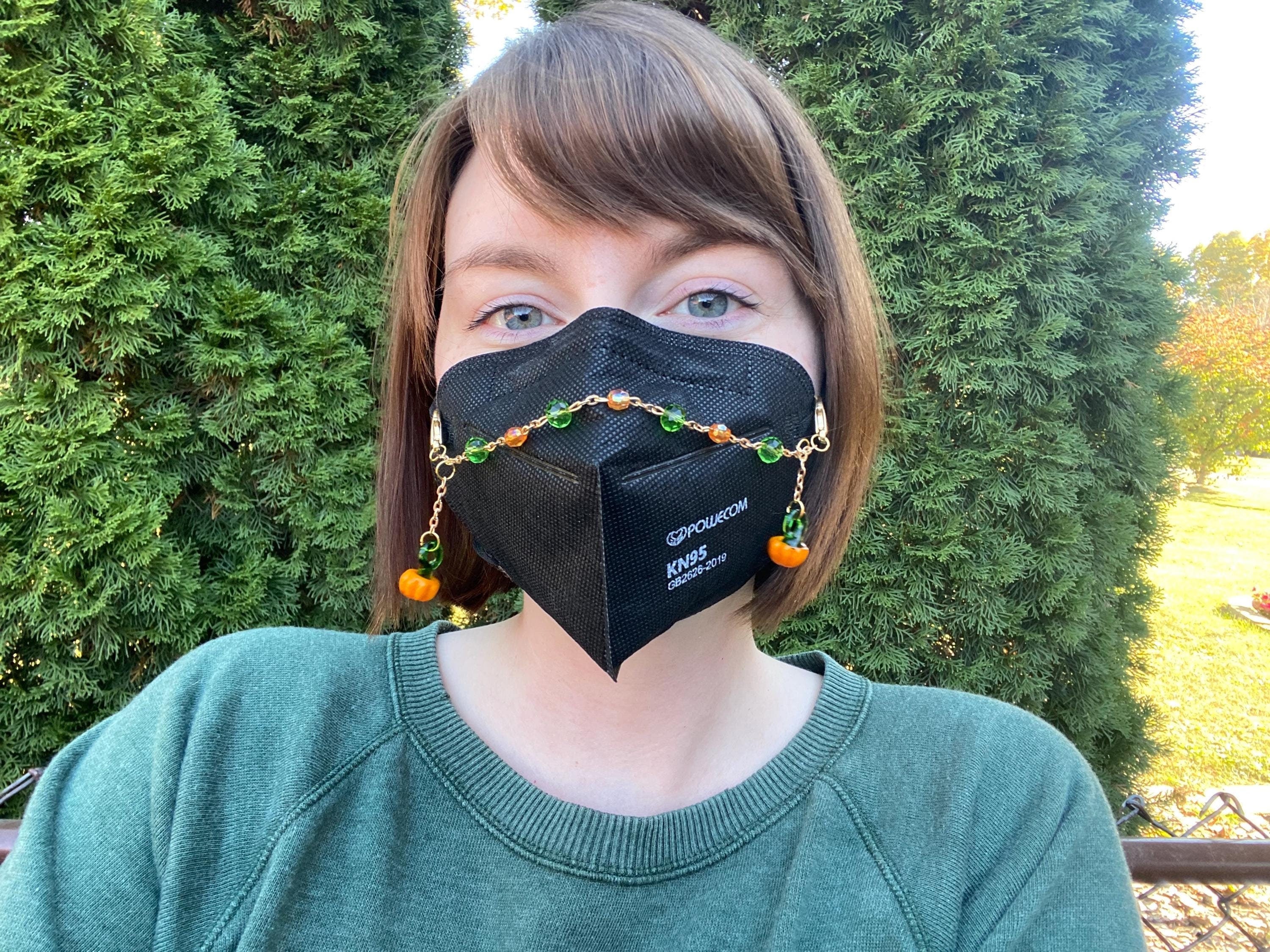 Pumpkin Autumn Mask Chain
