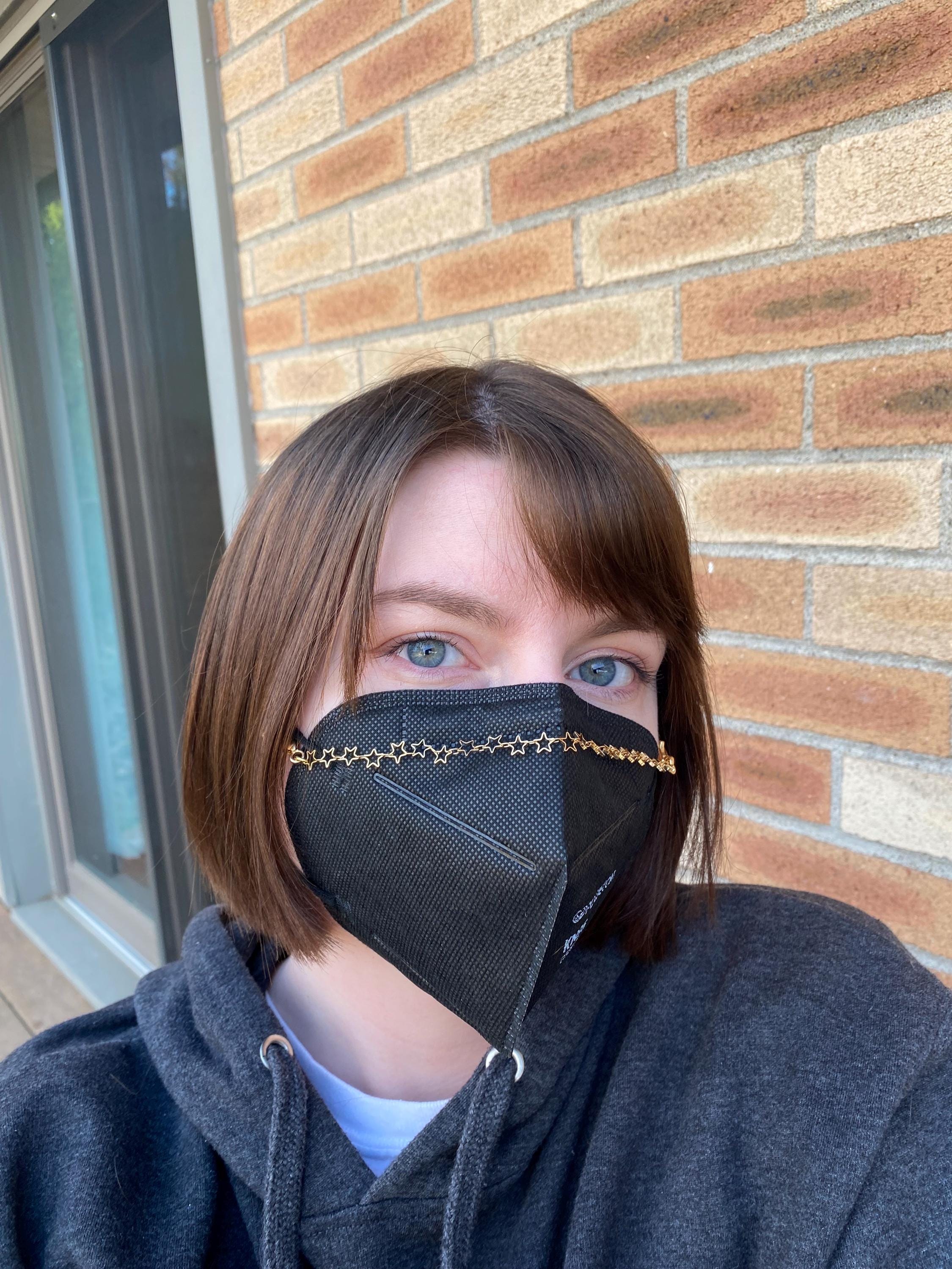 Gold or Silver Stars Mask Chain