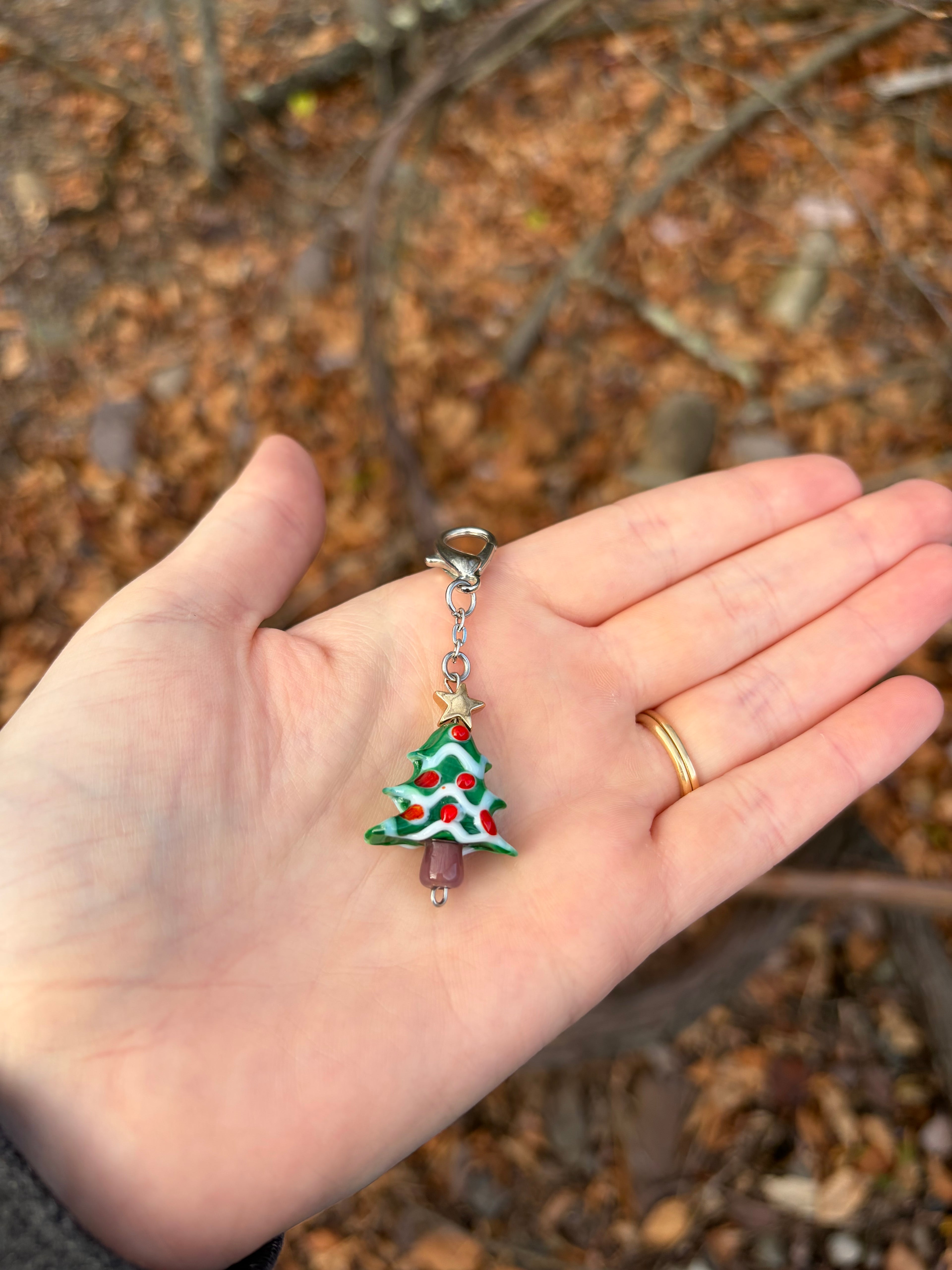 Christmas Tree Mask / Glasses Charm