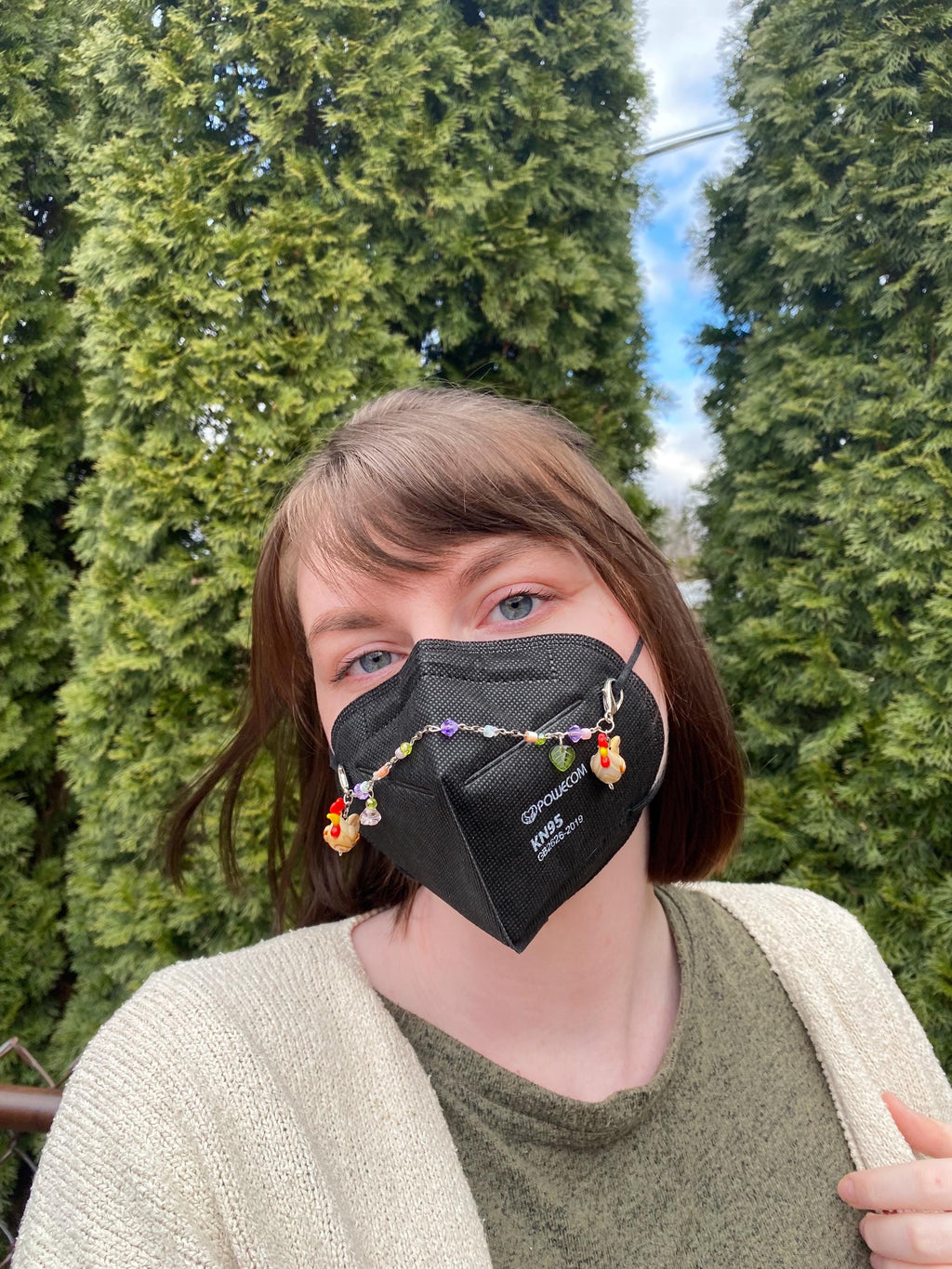 Spring Chicken Mask Chain