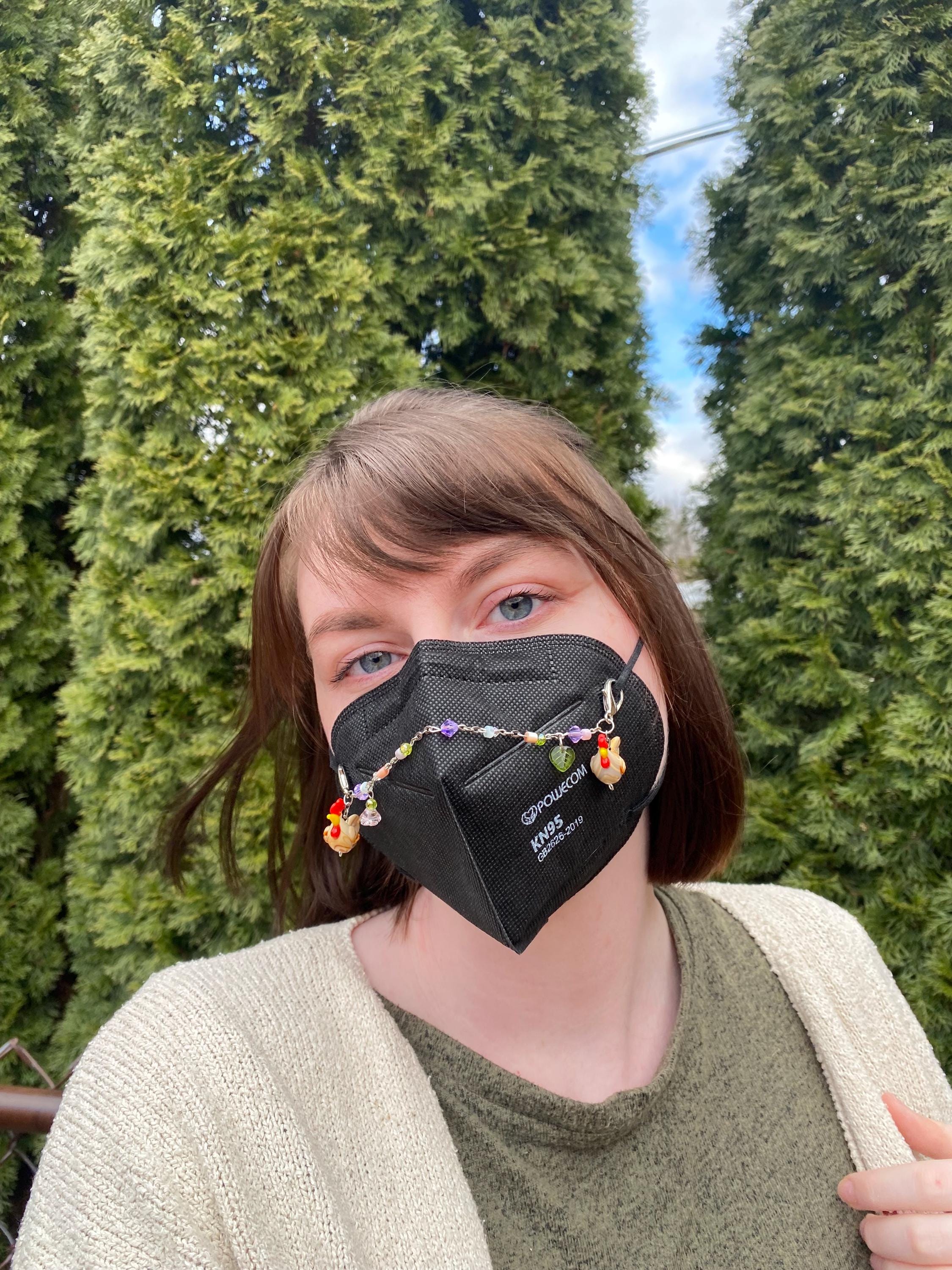 Spring Chicken Mask Chain