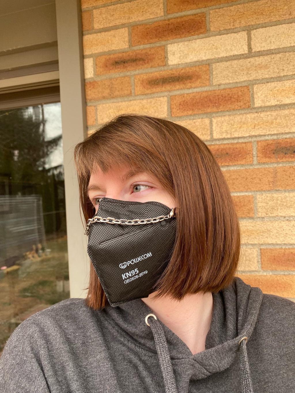 Silver Cable Mask Chain