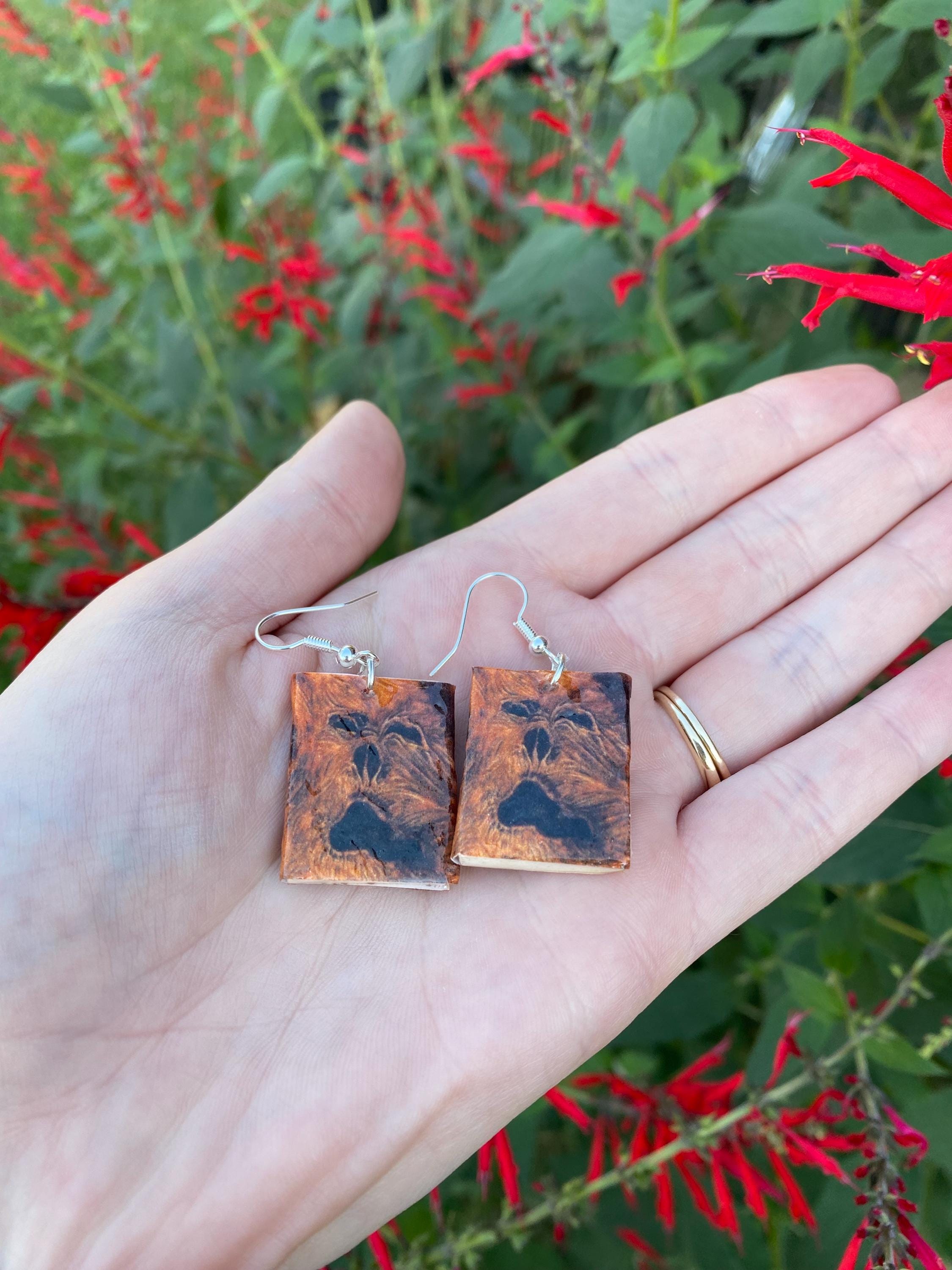 Necronomicon Evil Book Earrings