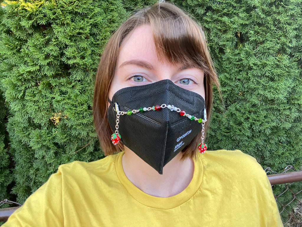 Red Strawberry Mask Chain