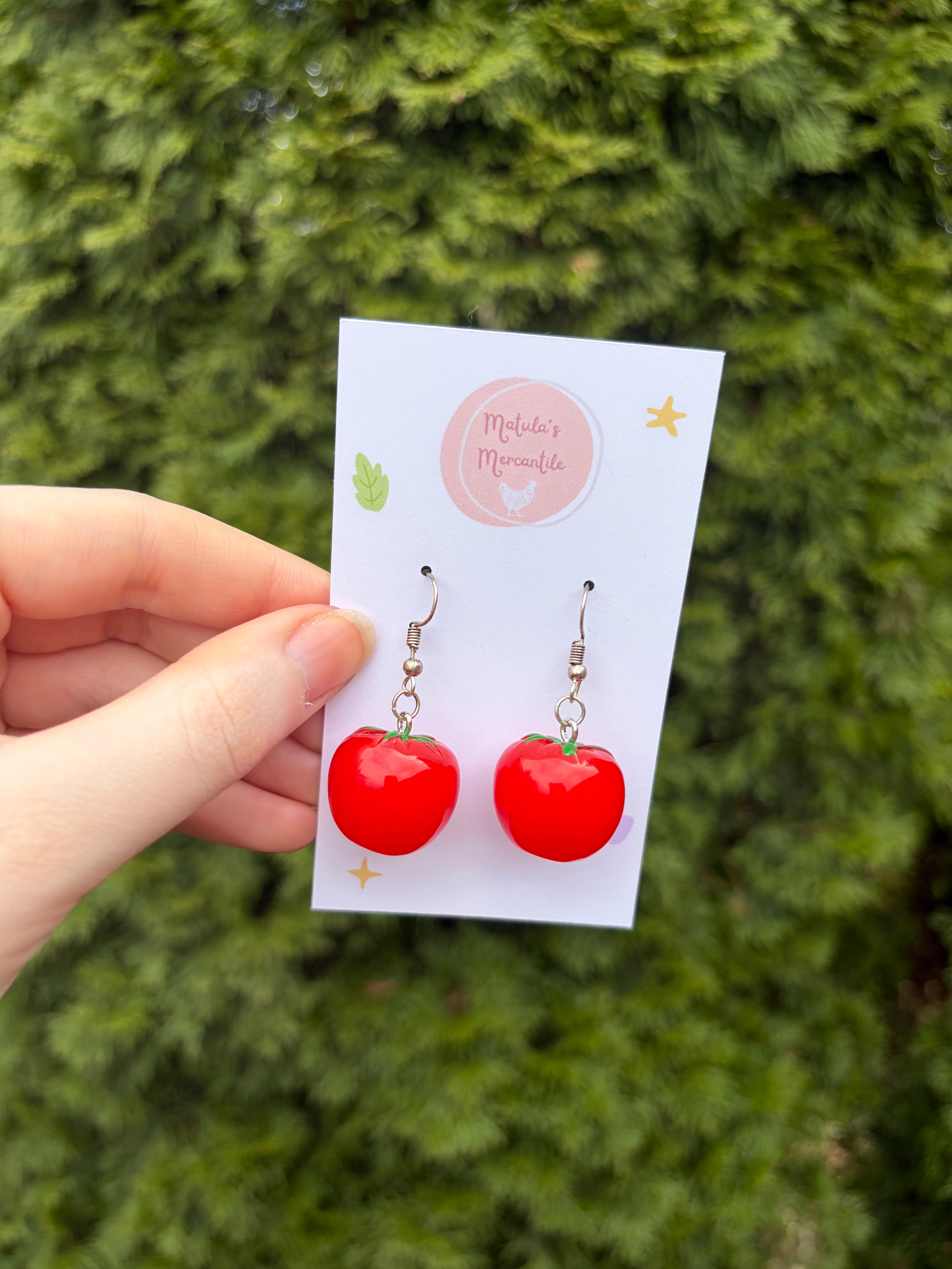 Tomato Mask Chain + Earrings