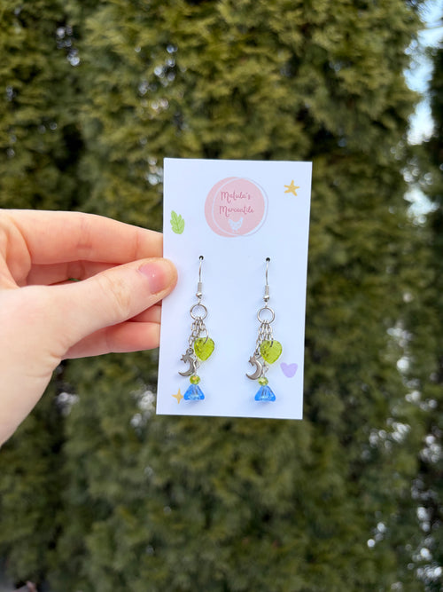 Celeste Earrings / Mask / Glasses Charms | Gold or Silver