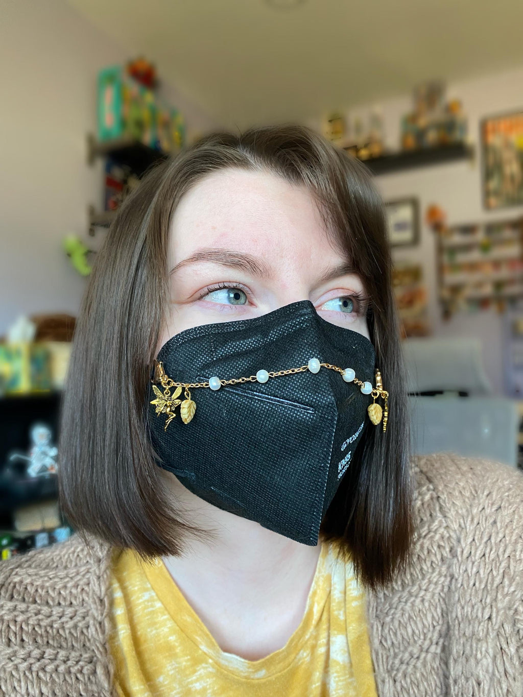 Golden (or Silver) Fairy Mask Chain