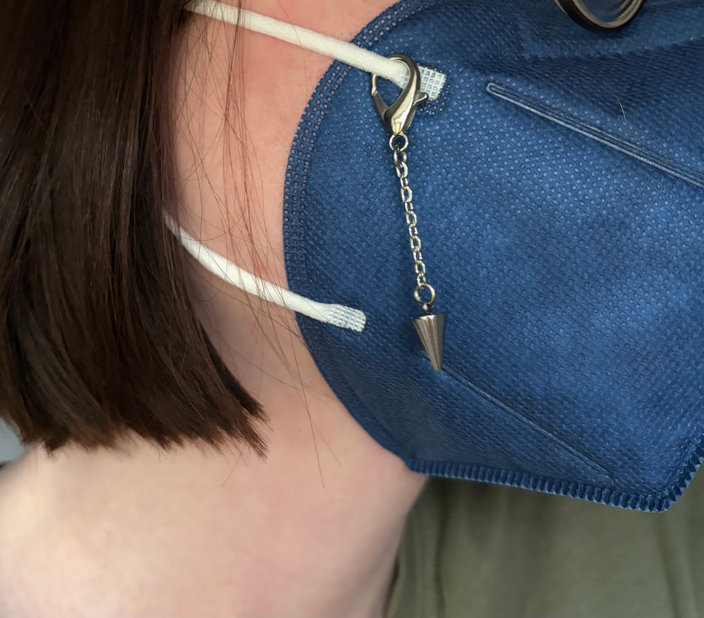 Spike Mask / Glasses Charm | Silver, Gold, or Black