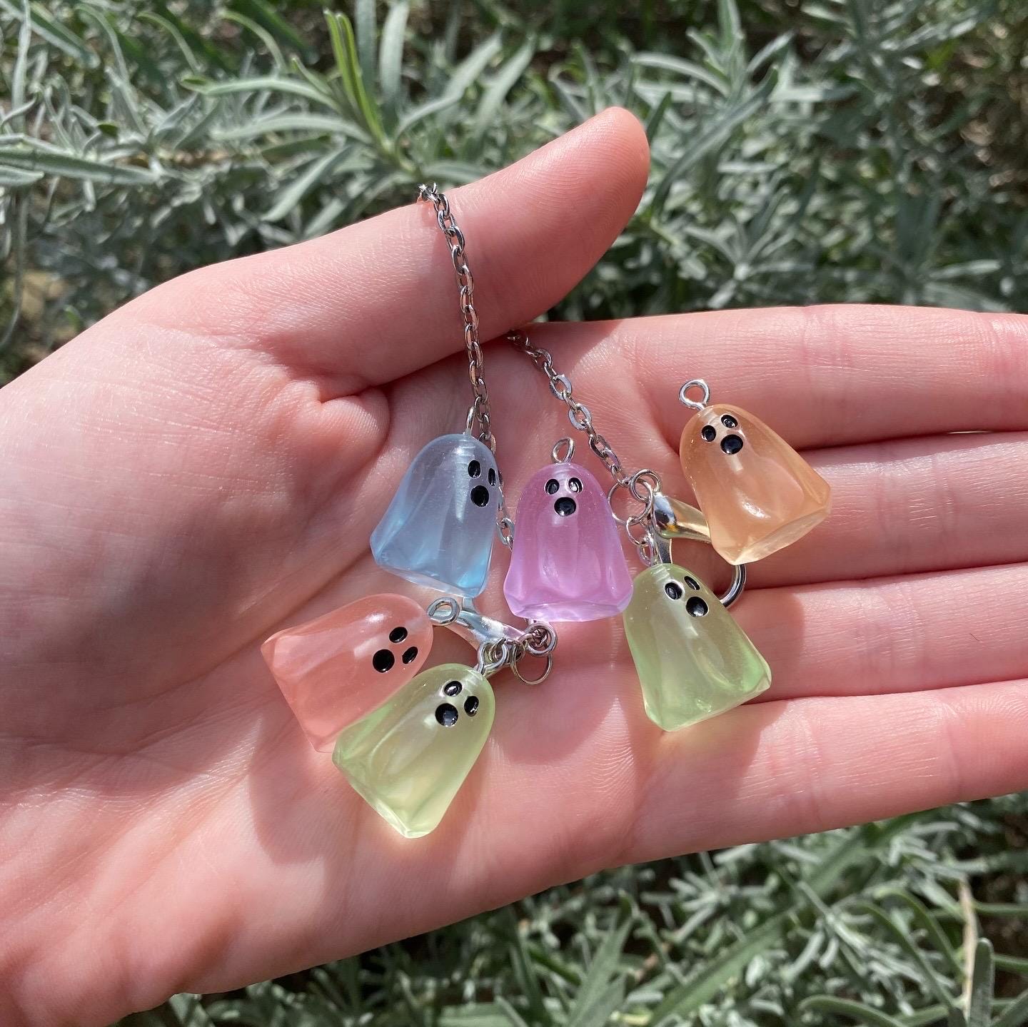 Ghost Glow In The Dark Halloween Mask Chain | Pick Your Color