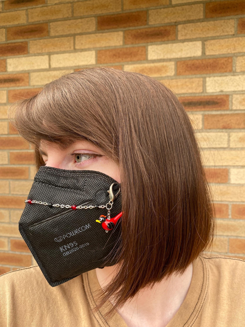 Cardinal Bird Mask Chain