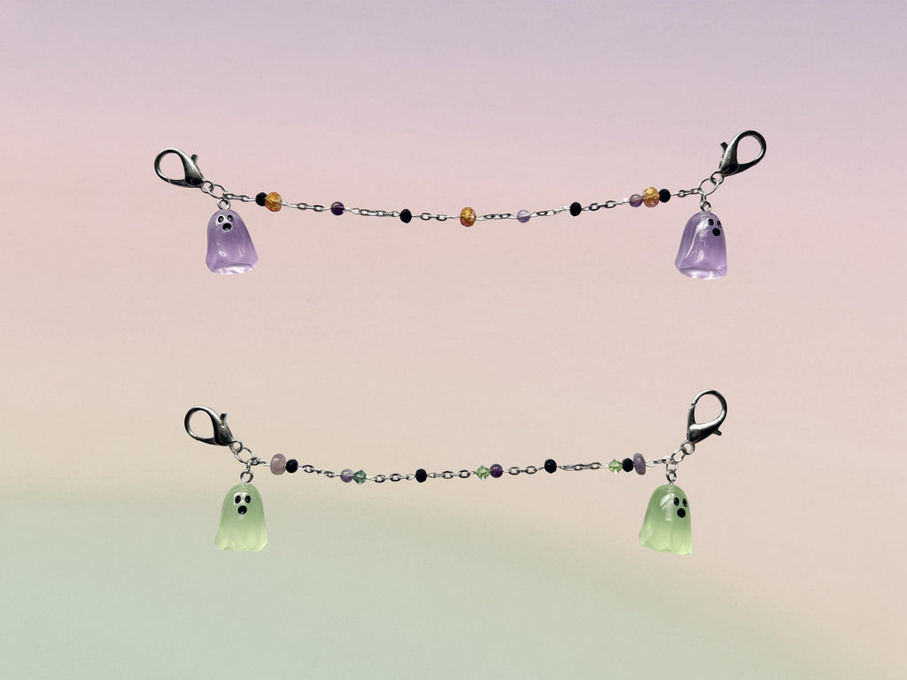 Ghost Glow In The Dark Halloween Mask Chain | Pick Your Color