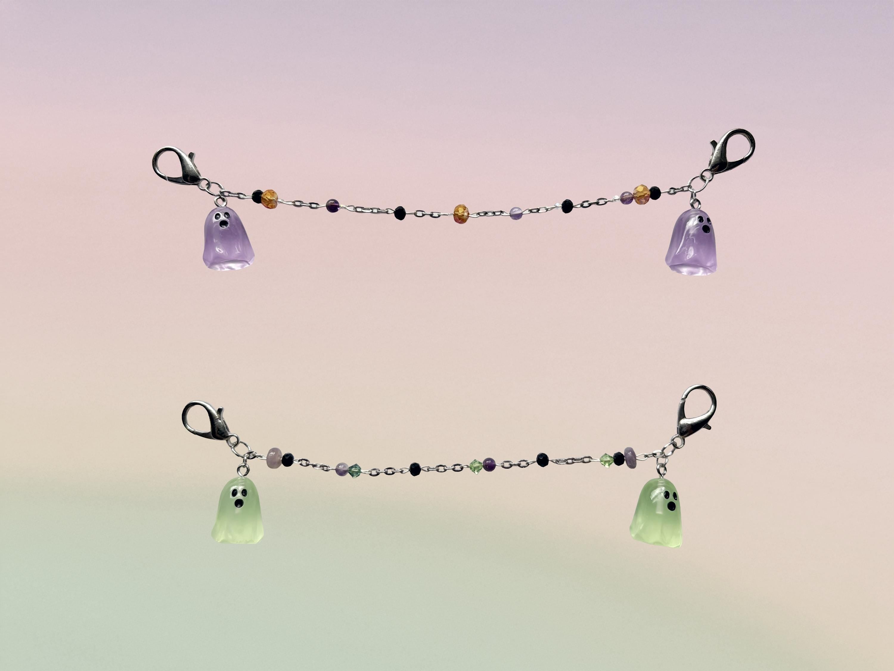 Ghost Glow In The Dark Halloween Mask Chain | Pick Your Color