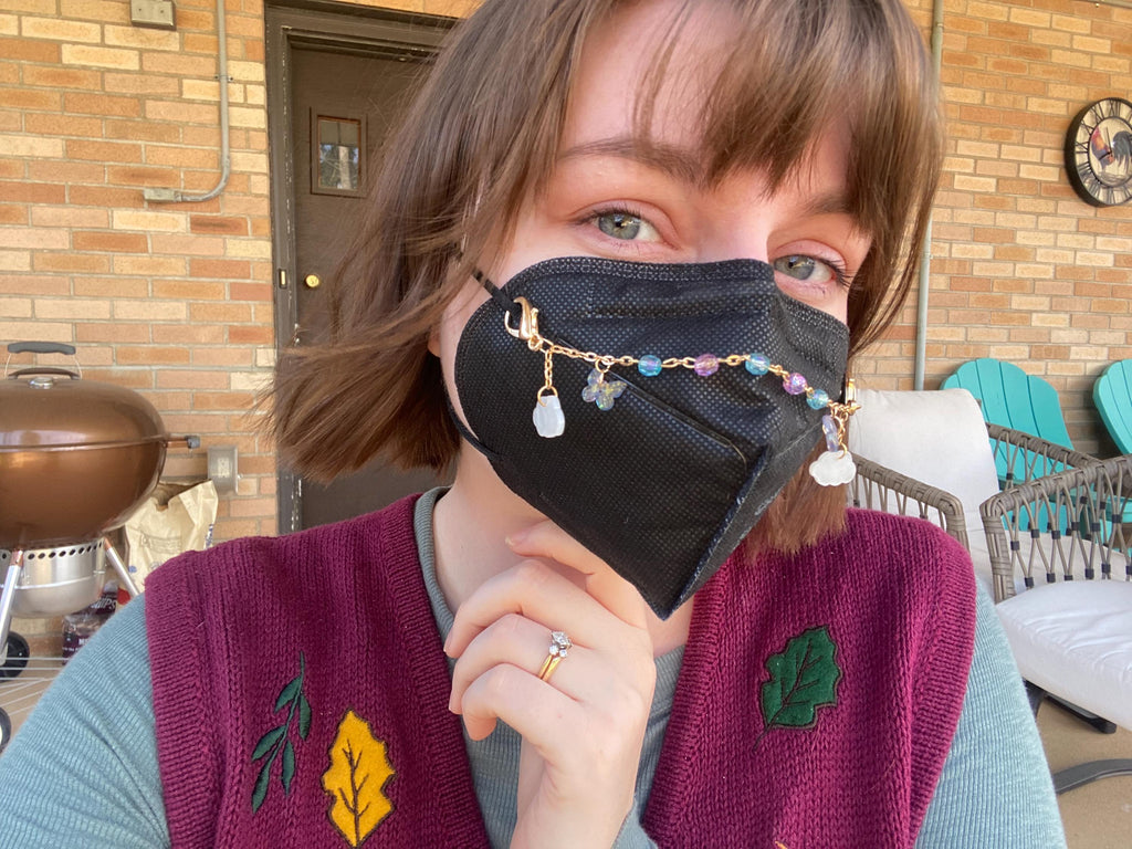 Enchanted Butterflies and Clouds Mask Chain