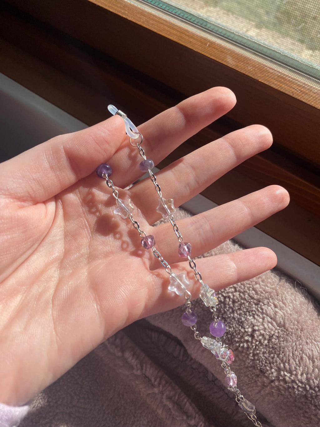Amethyst Twinkle Eyeglasses Chain