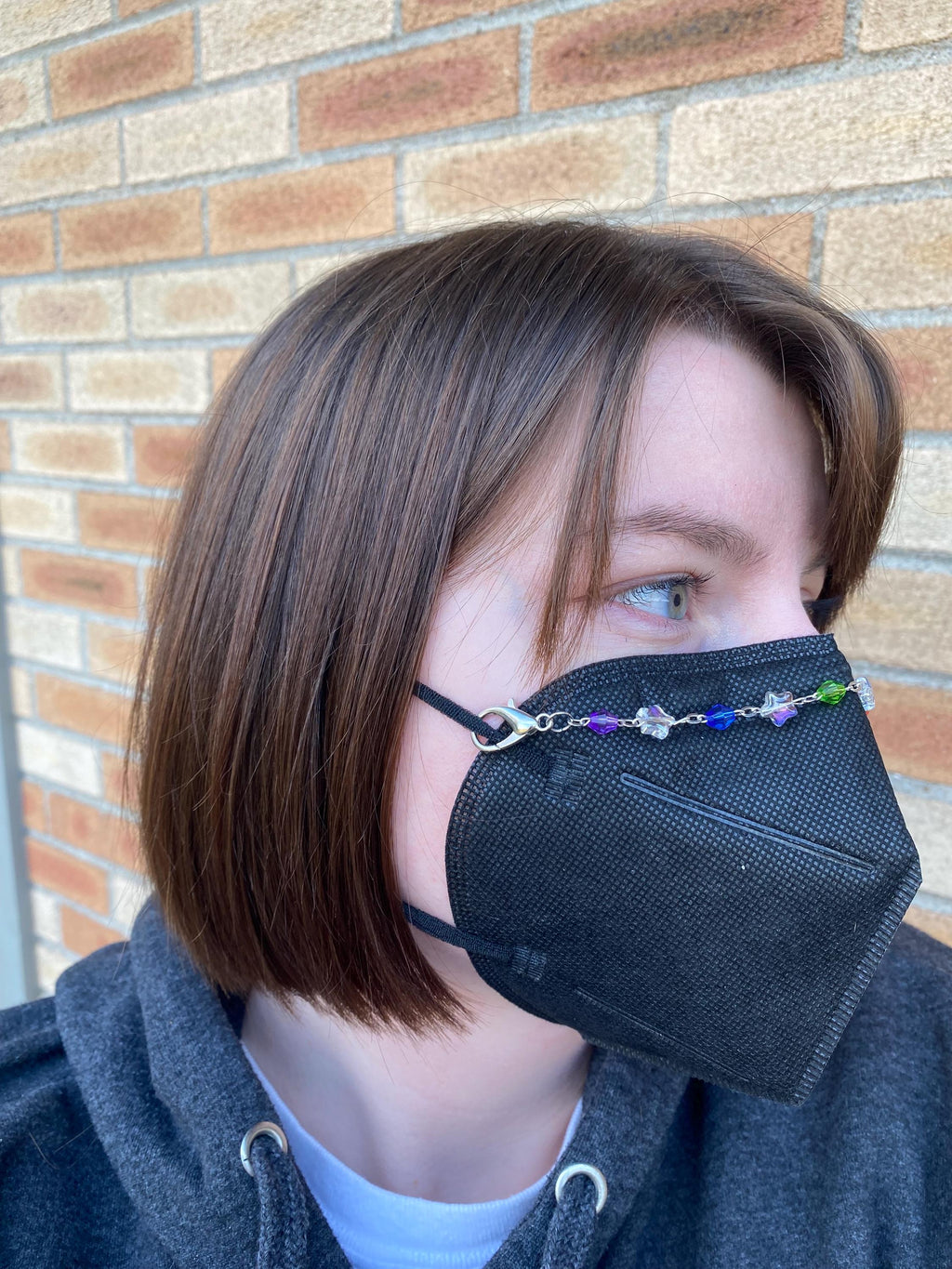 Rainbow Stars Mask Chain