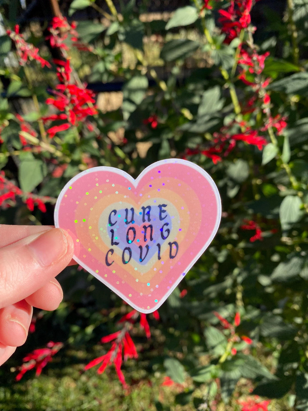 Covid, Long Covid, Mask Ban Holographic Stickers