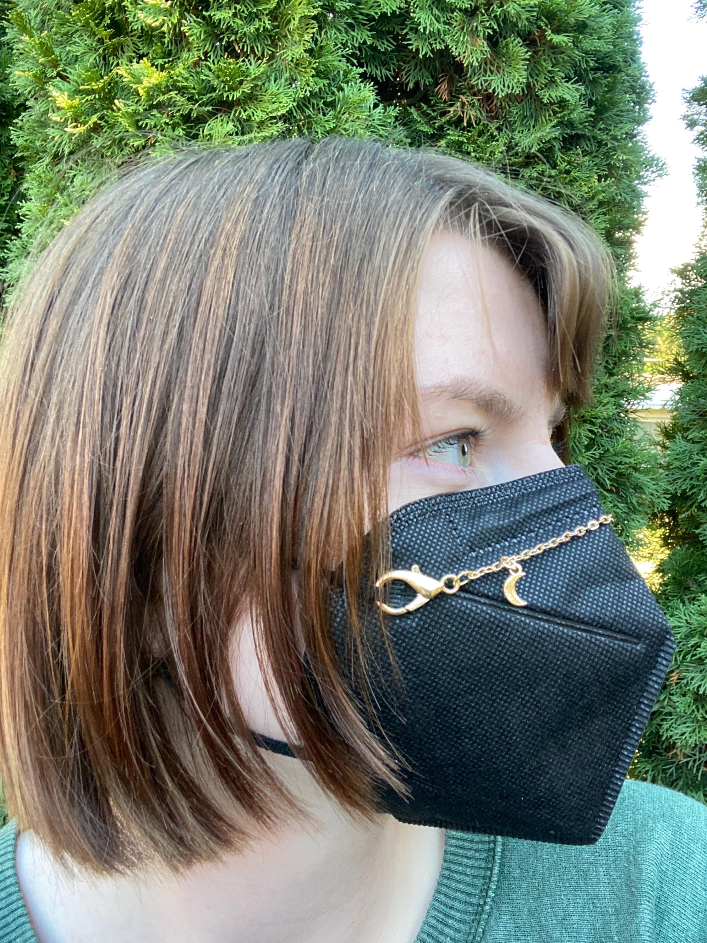 Dainty Star and Moon Mask Chain - Silver or Gold