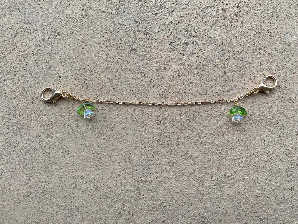 Iridescent Flowers Mask Chain