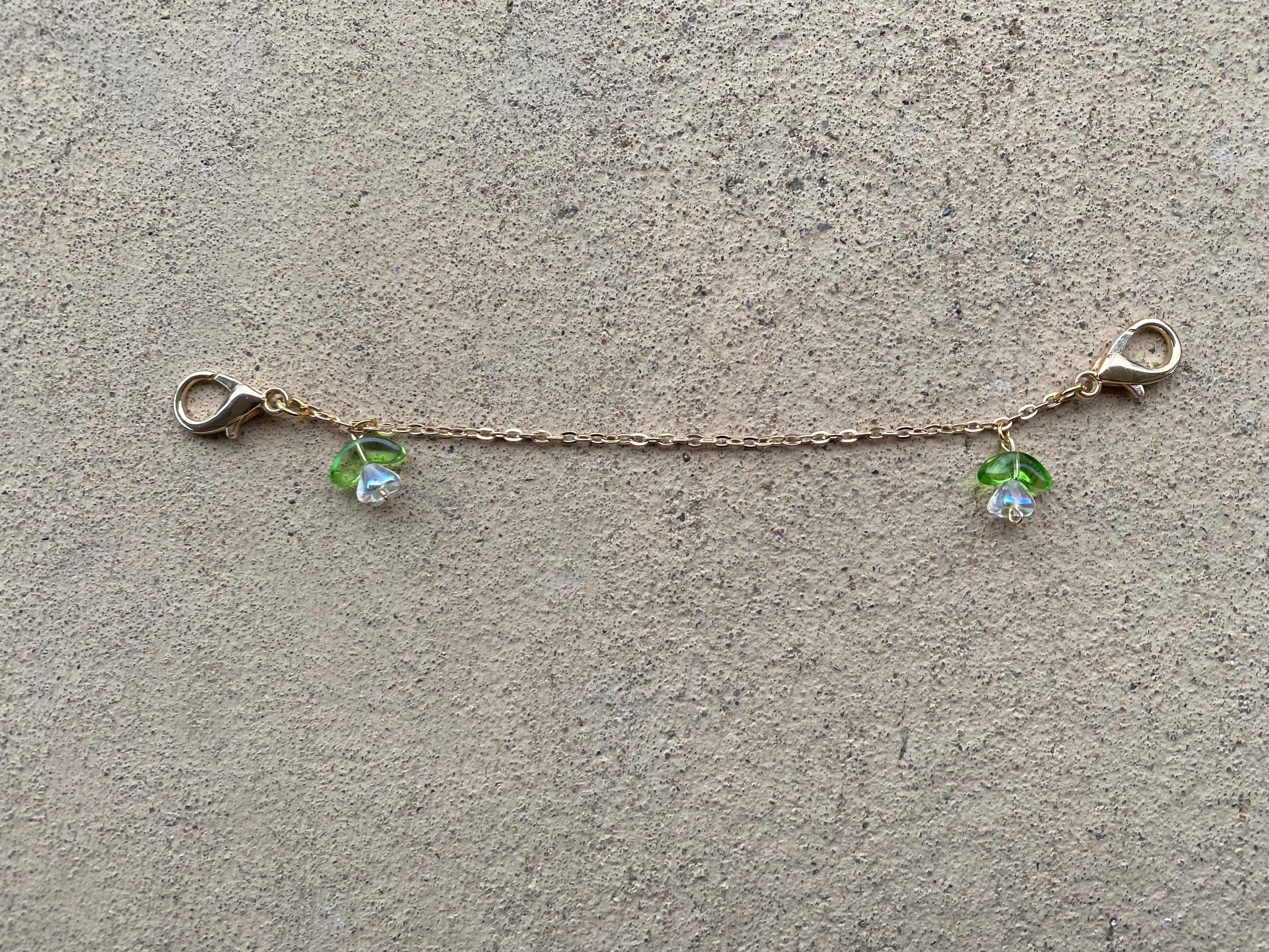 Iridescent Flowers Mask Chain