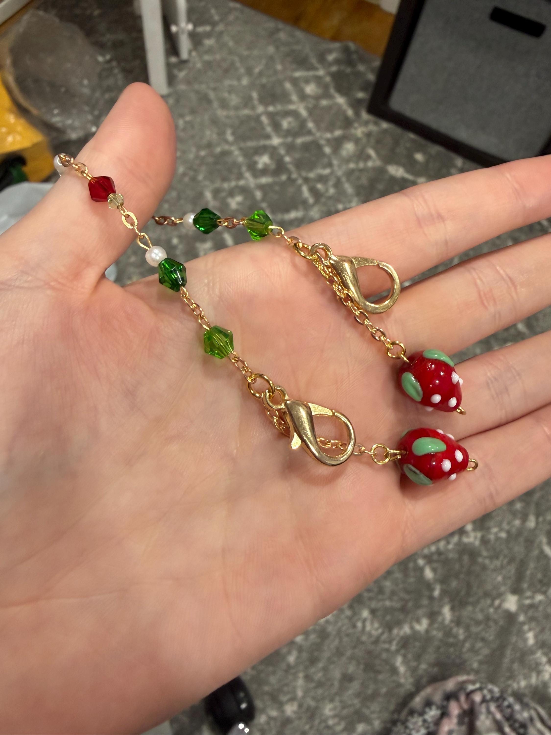 Red Strawberry Mask Chain