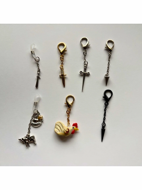 Chicken Mask / Glasses Charm
