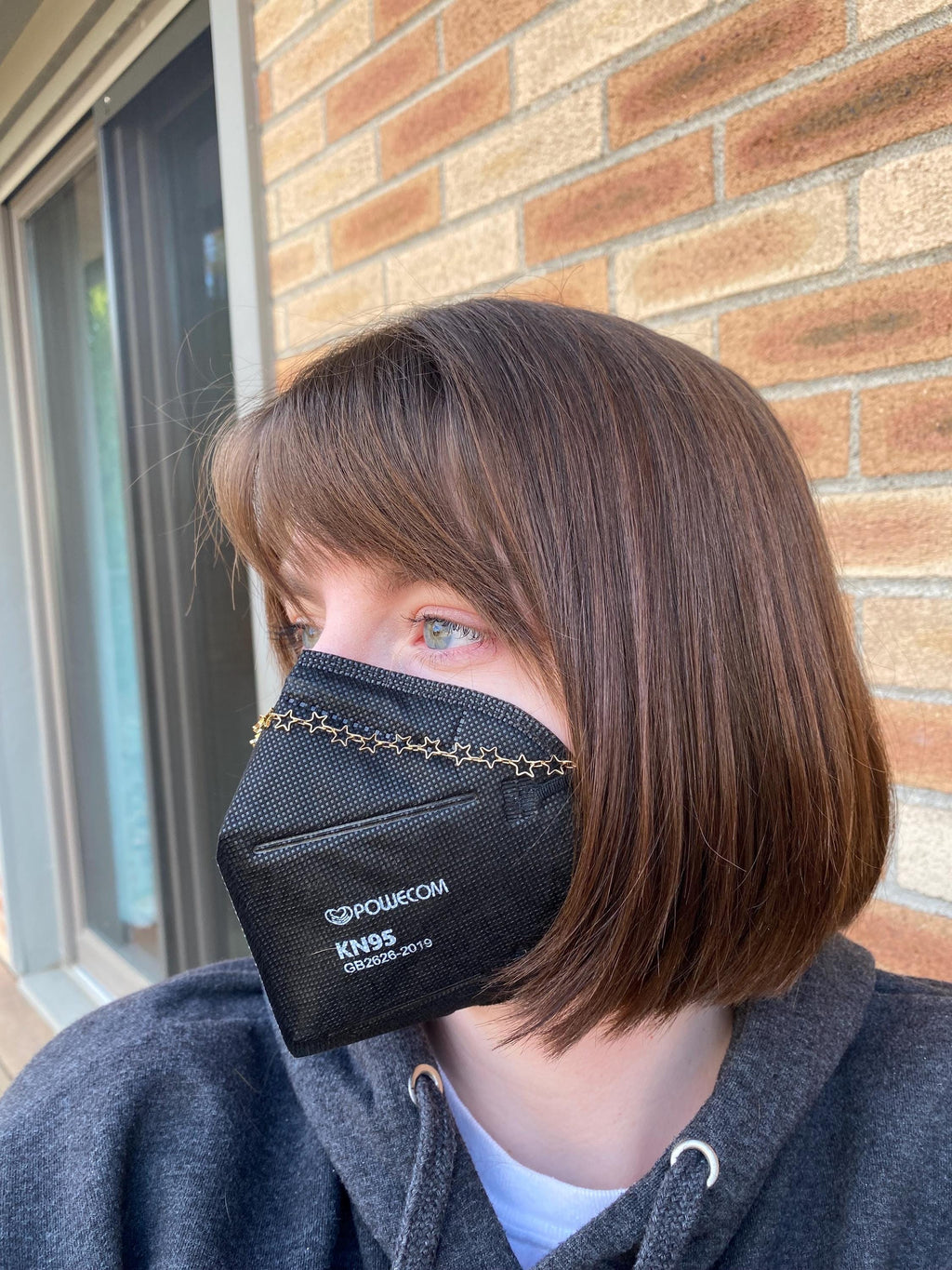 Gold or Silver Stars Mask Chain