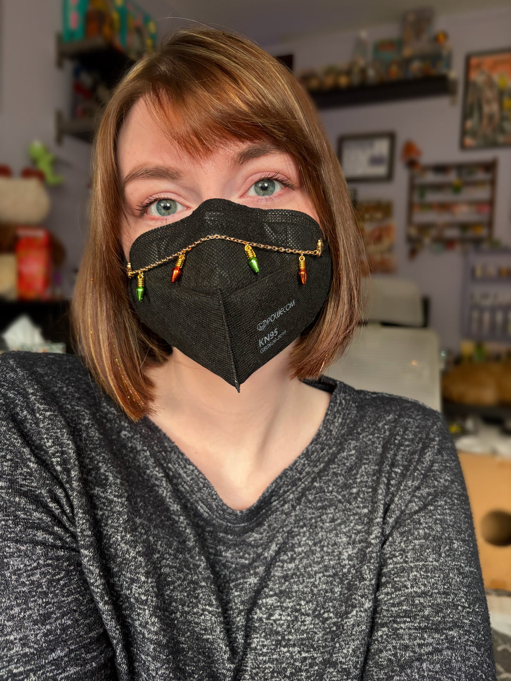 Christmas Lights Mask Chain