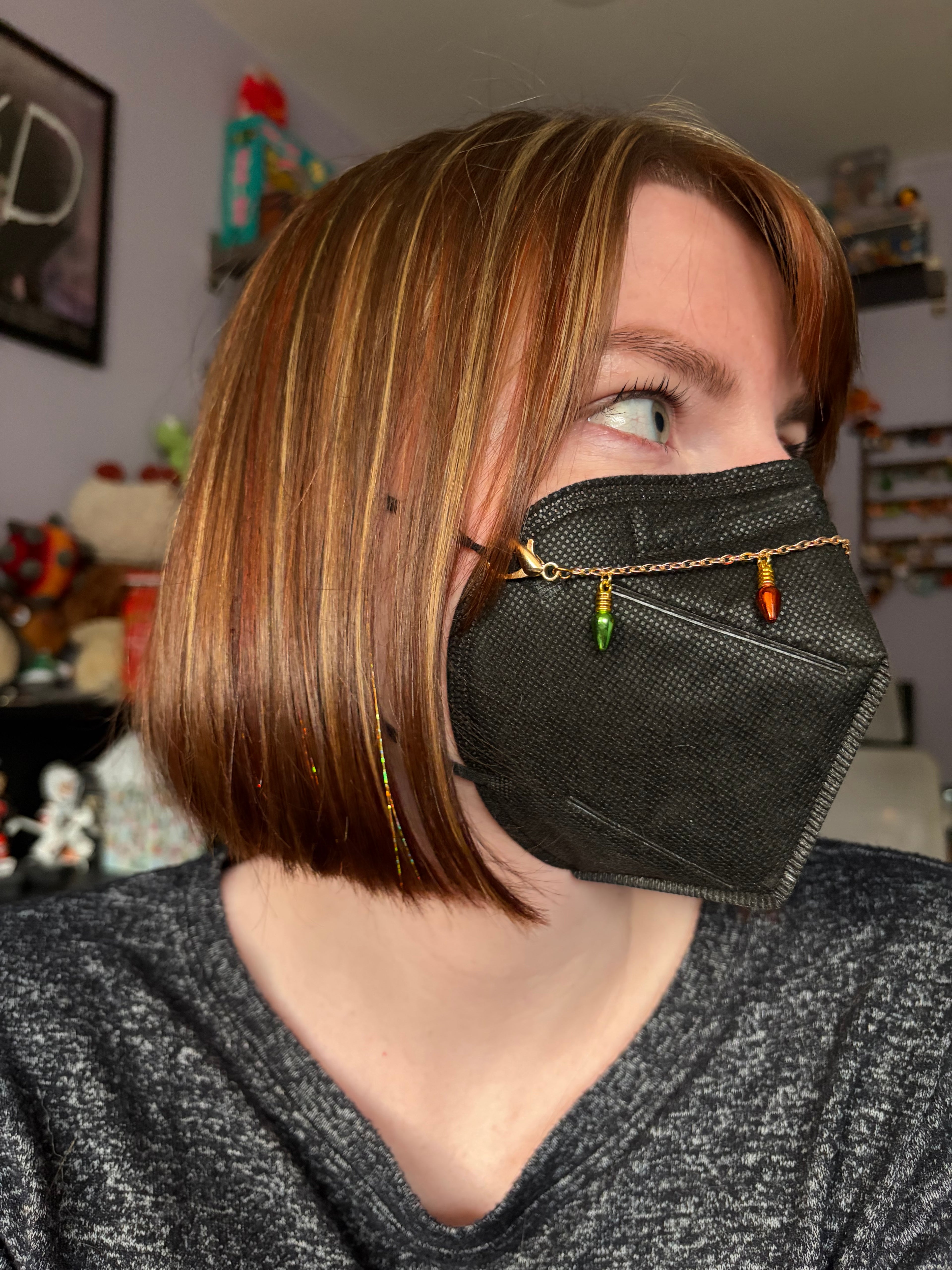 Christmas Lights Mask Chain