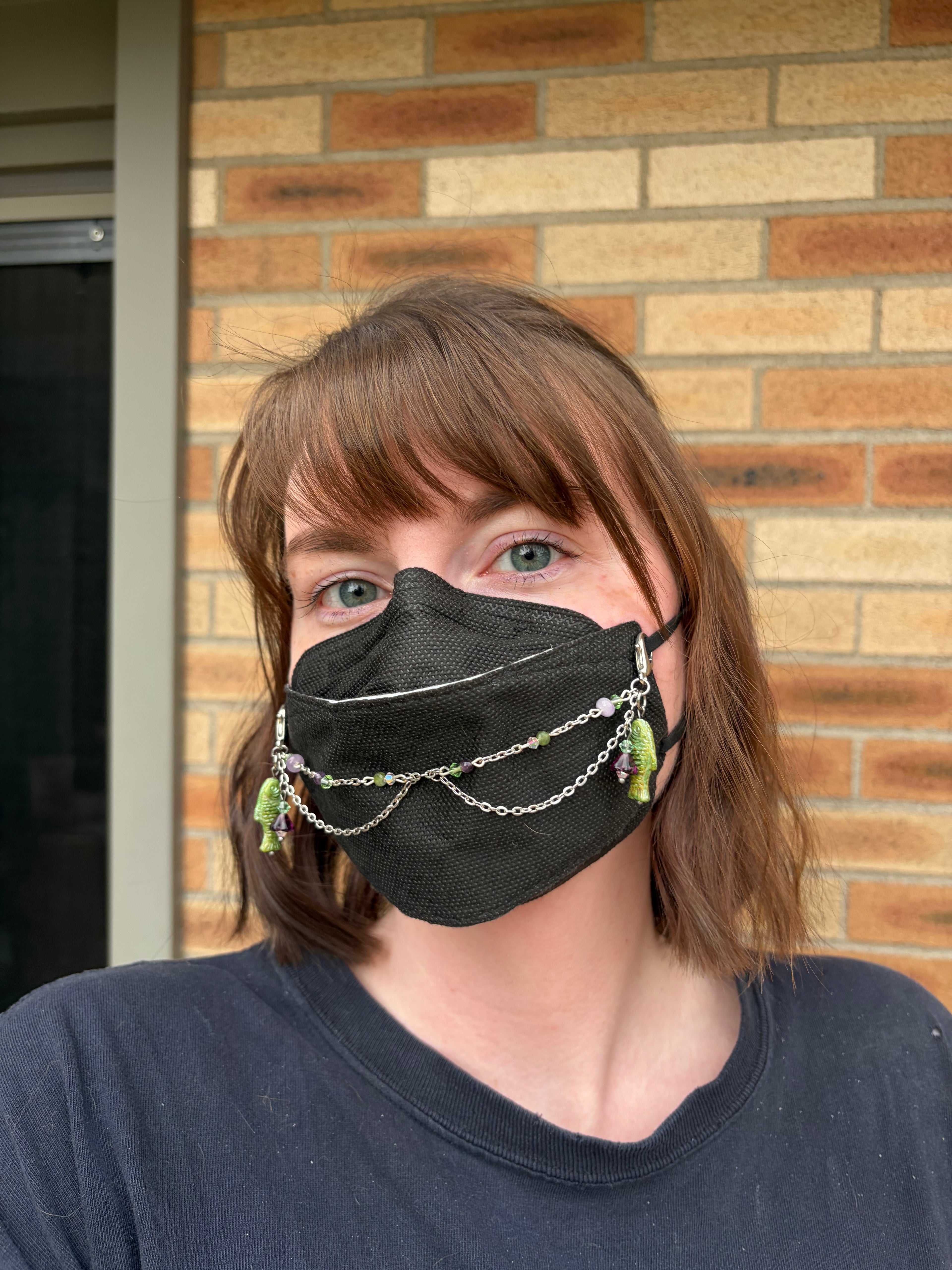 Floral Fish Mask Chain