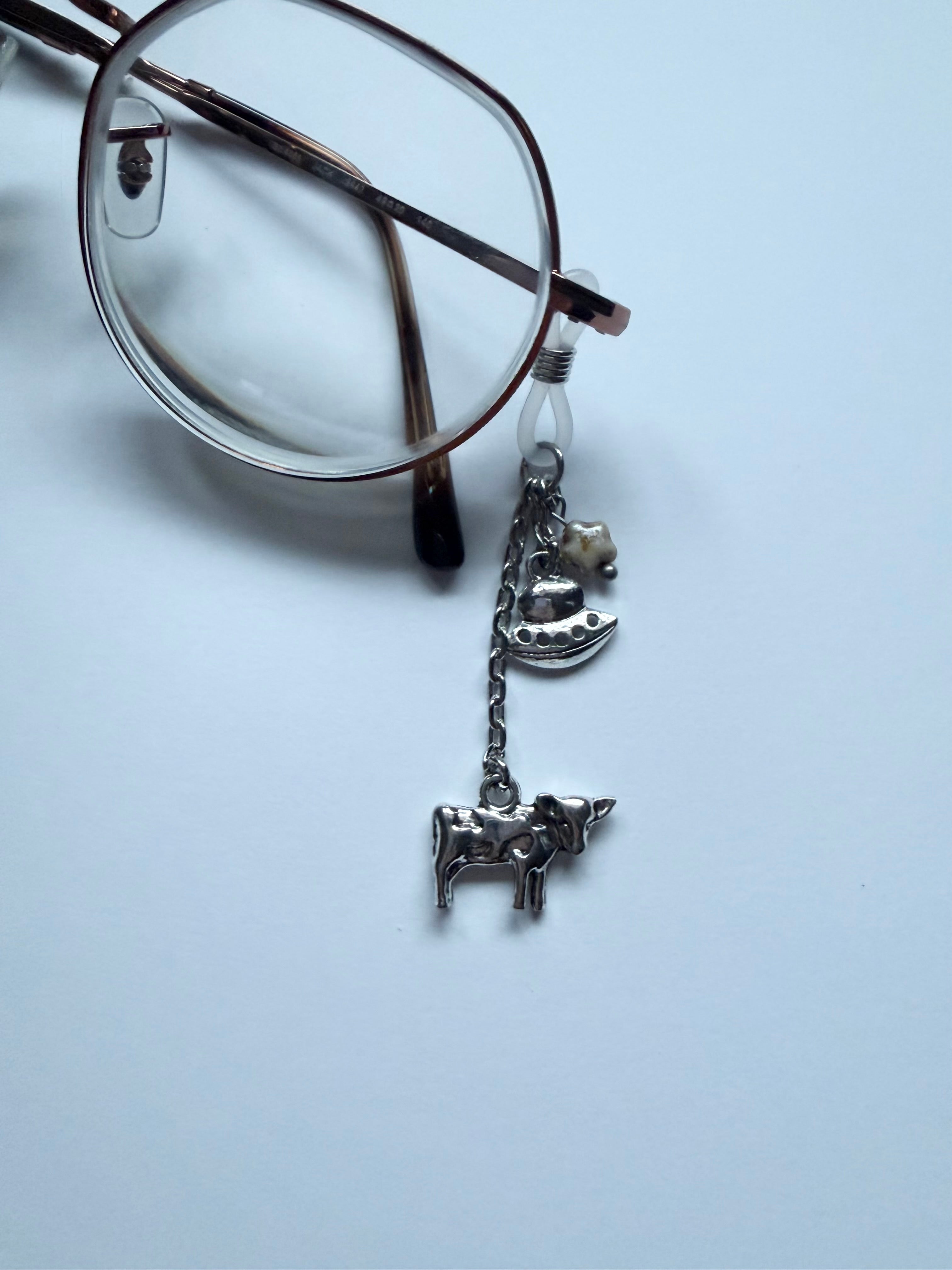 UFO Cow Abduction Mask / Glasses Charm