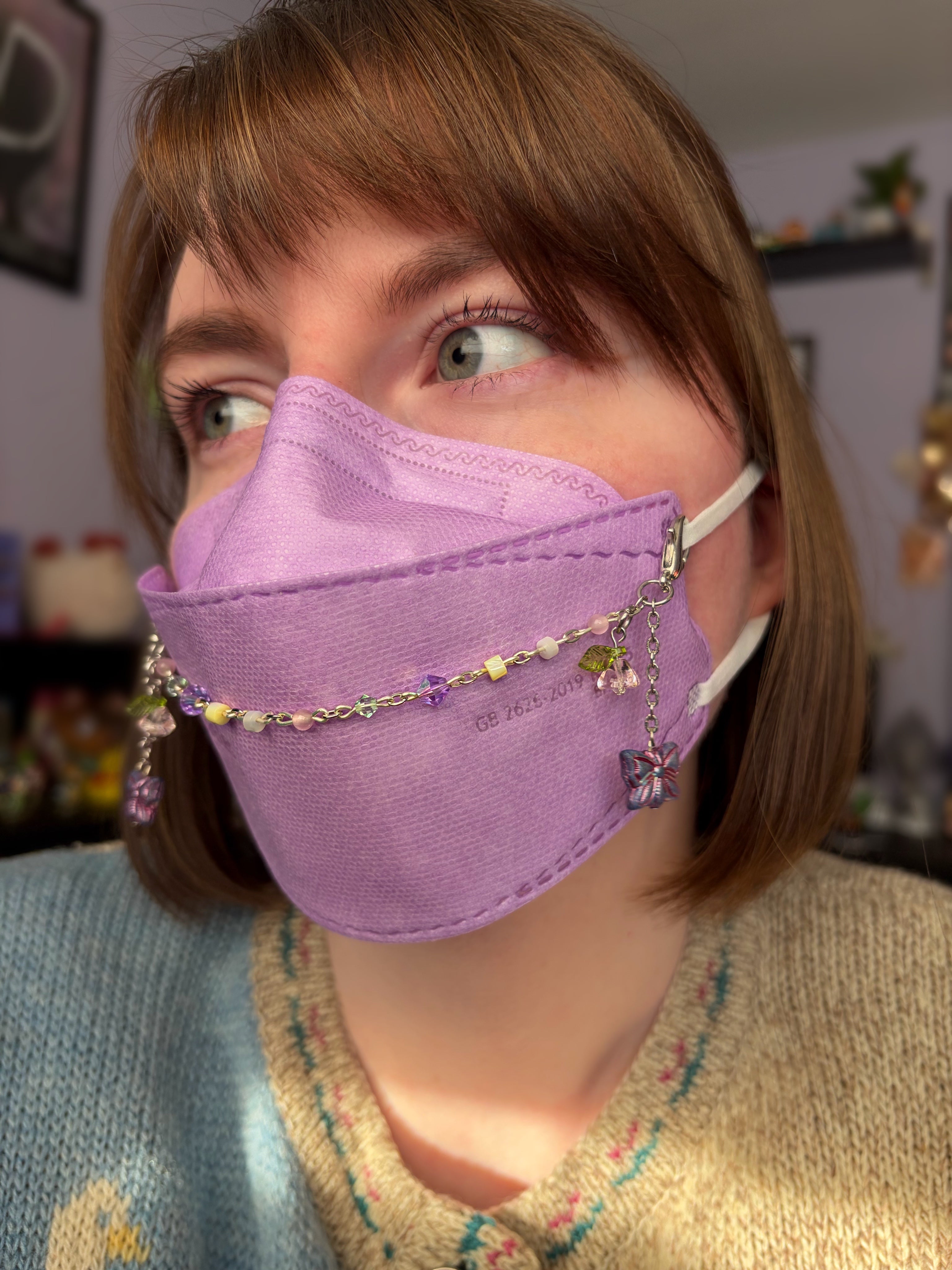 Butterfly Garden Mask Chain