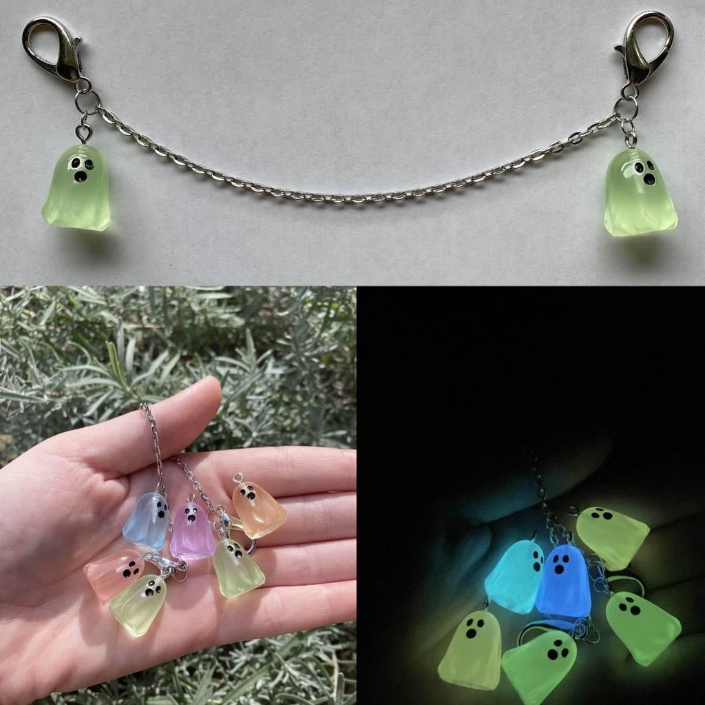 Ghost Glow In The Dark Halloween Mask Chain | Pick Your Color