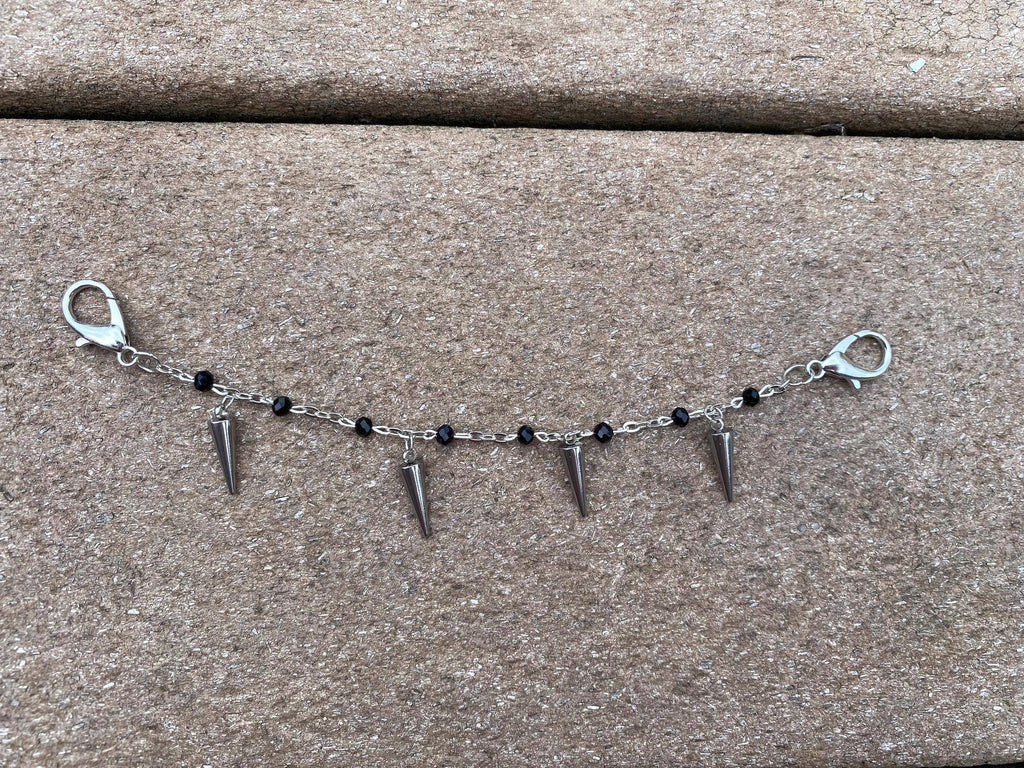 Spike Sparkly Punk Goth Mask Chain