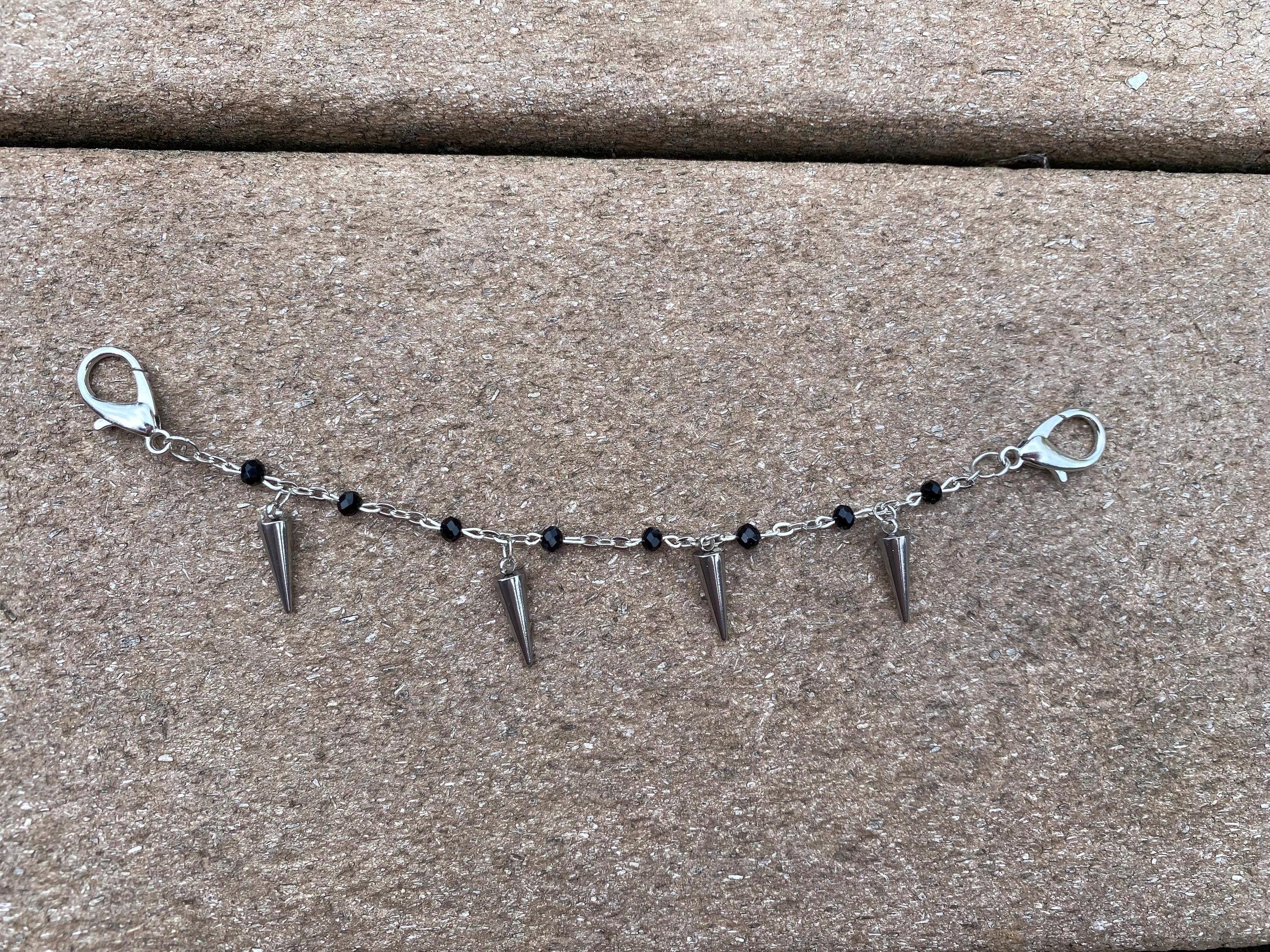 Spike Sparkly Punk Goth Mask Chain