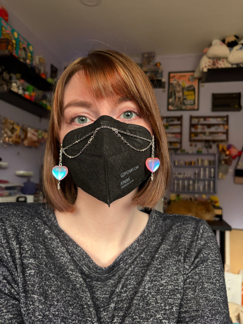 Mermaid Heart Mask Chain