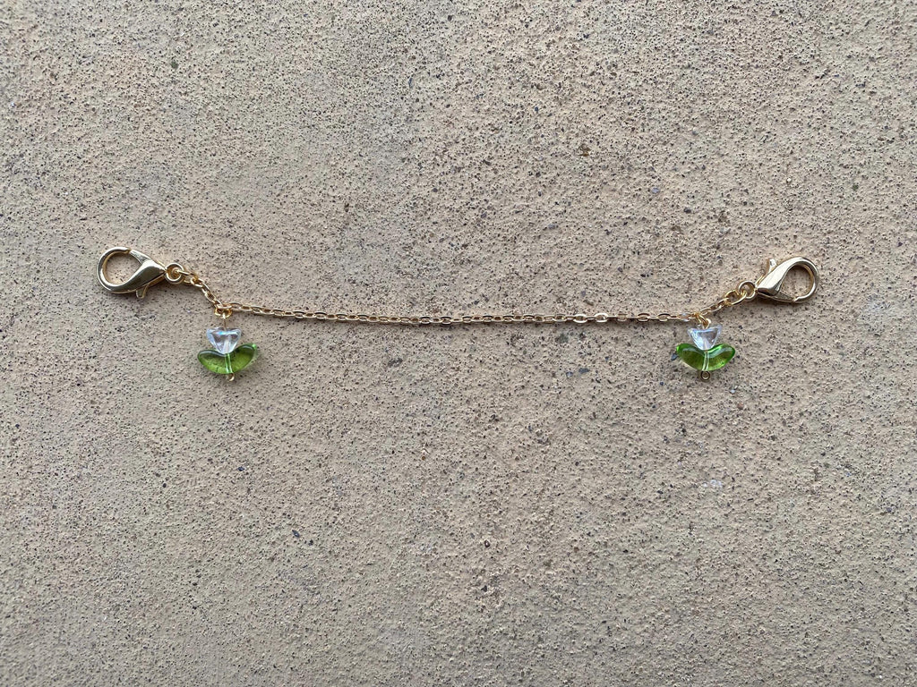 Iridescent Flowers Mask Chain