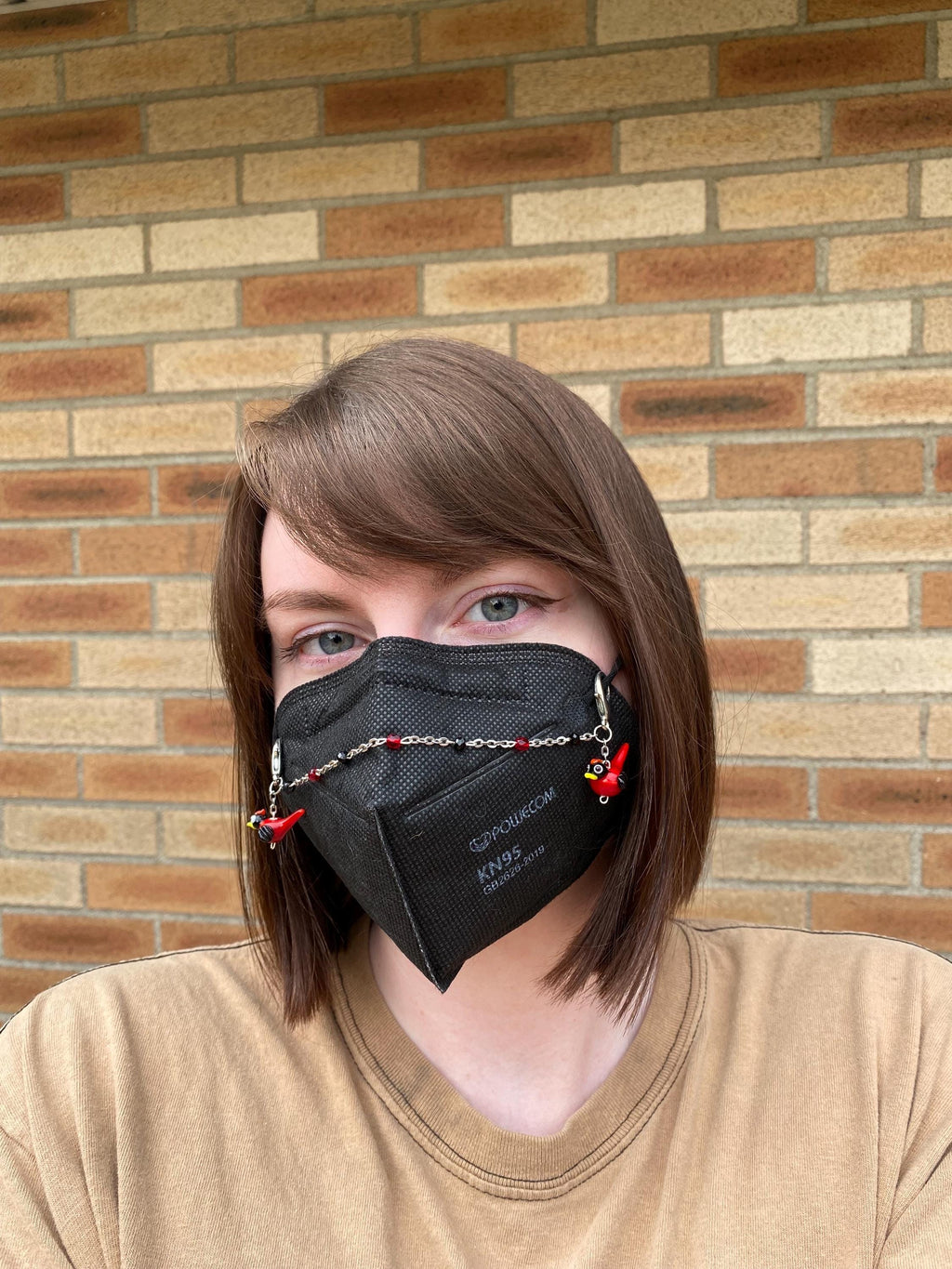 Cardinal Bird Mask Chain