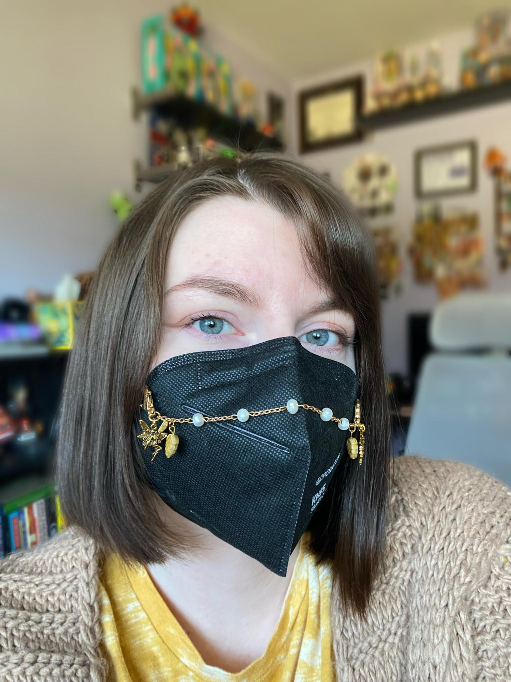 Golden (or Silver) Fairy Mask Chain