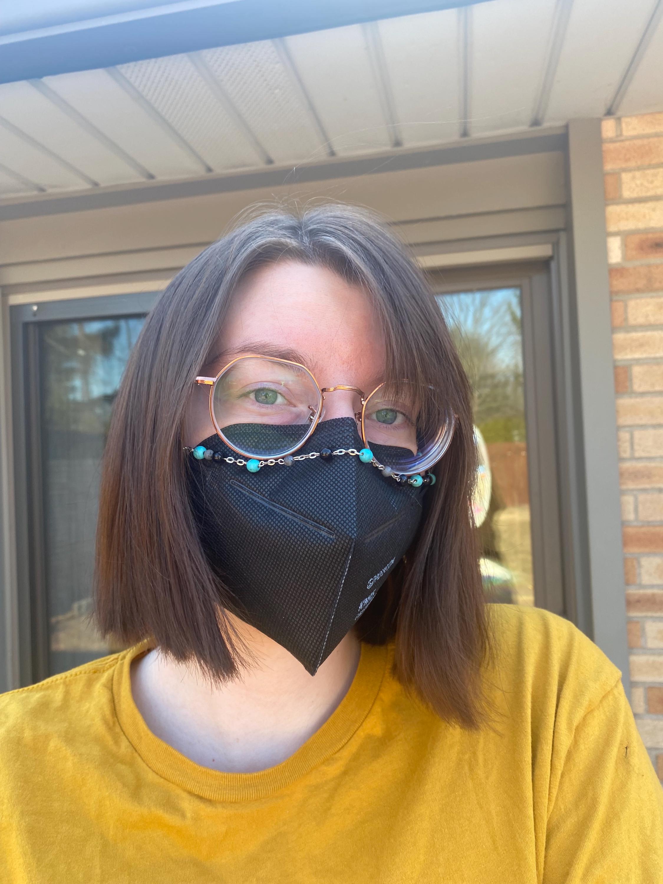 Long Covid Awareness Colors Mask Chain