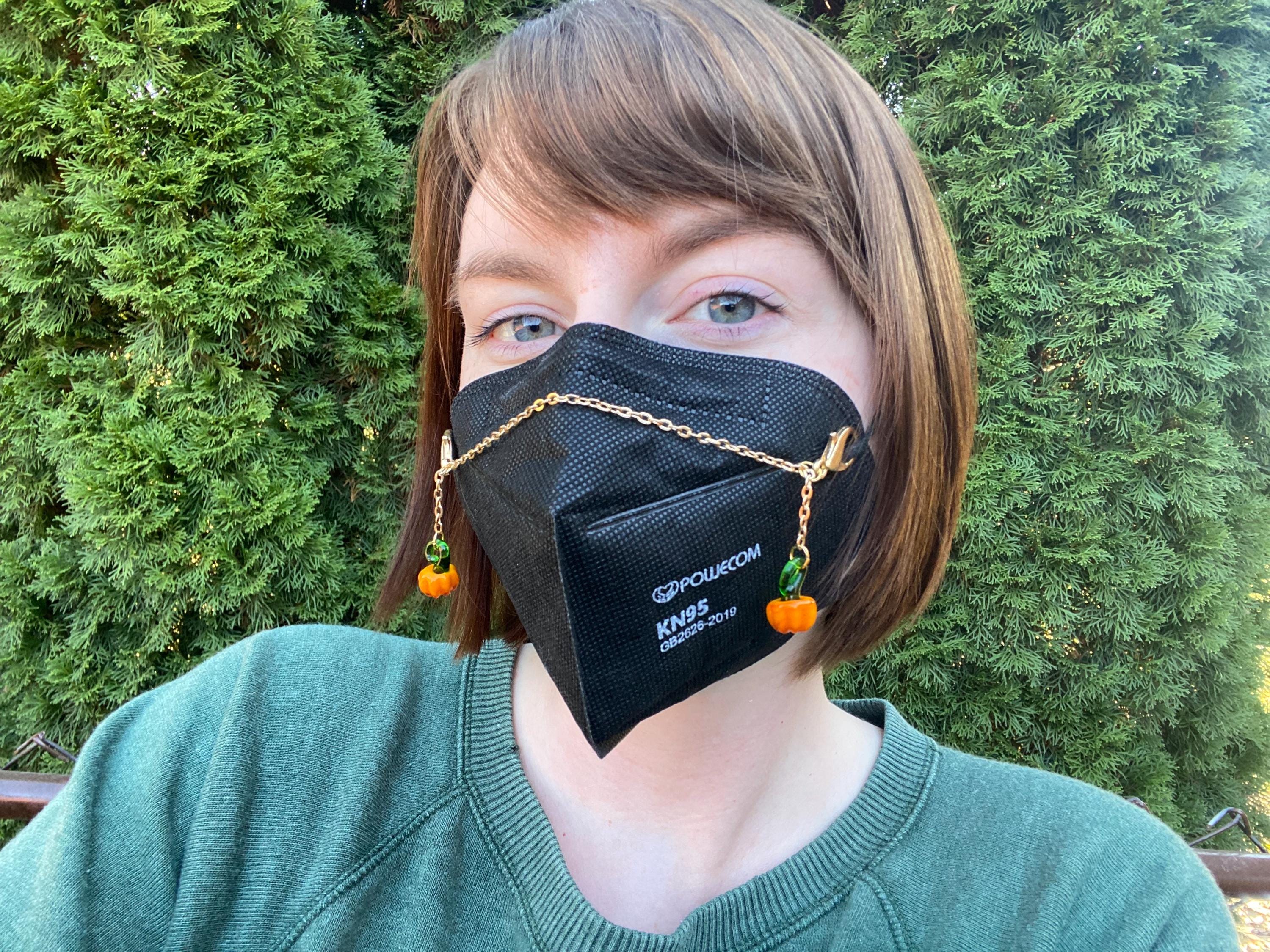 Pumpkin Autumn Mask Chain