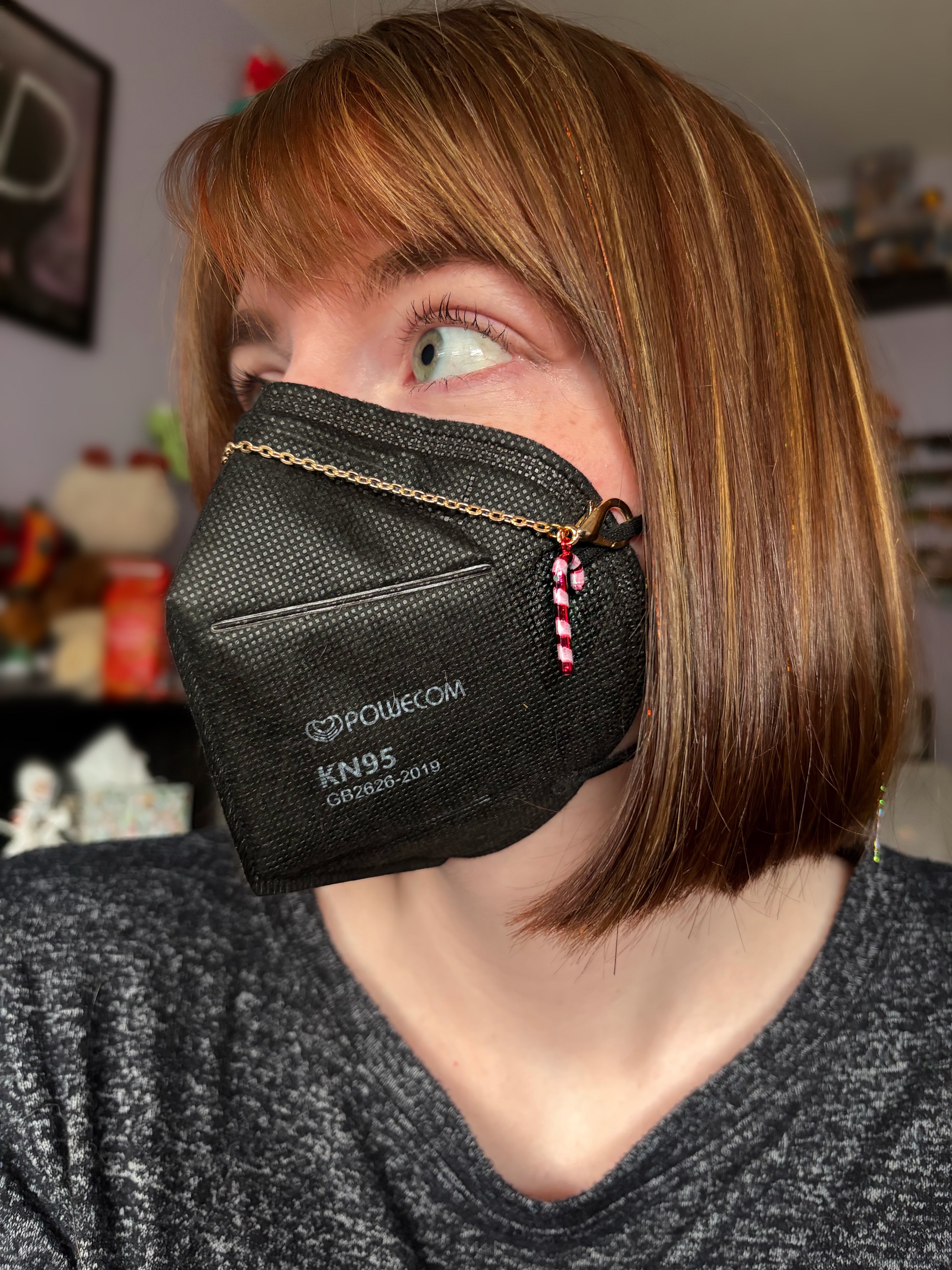 Candy Cane Mask Chain