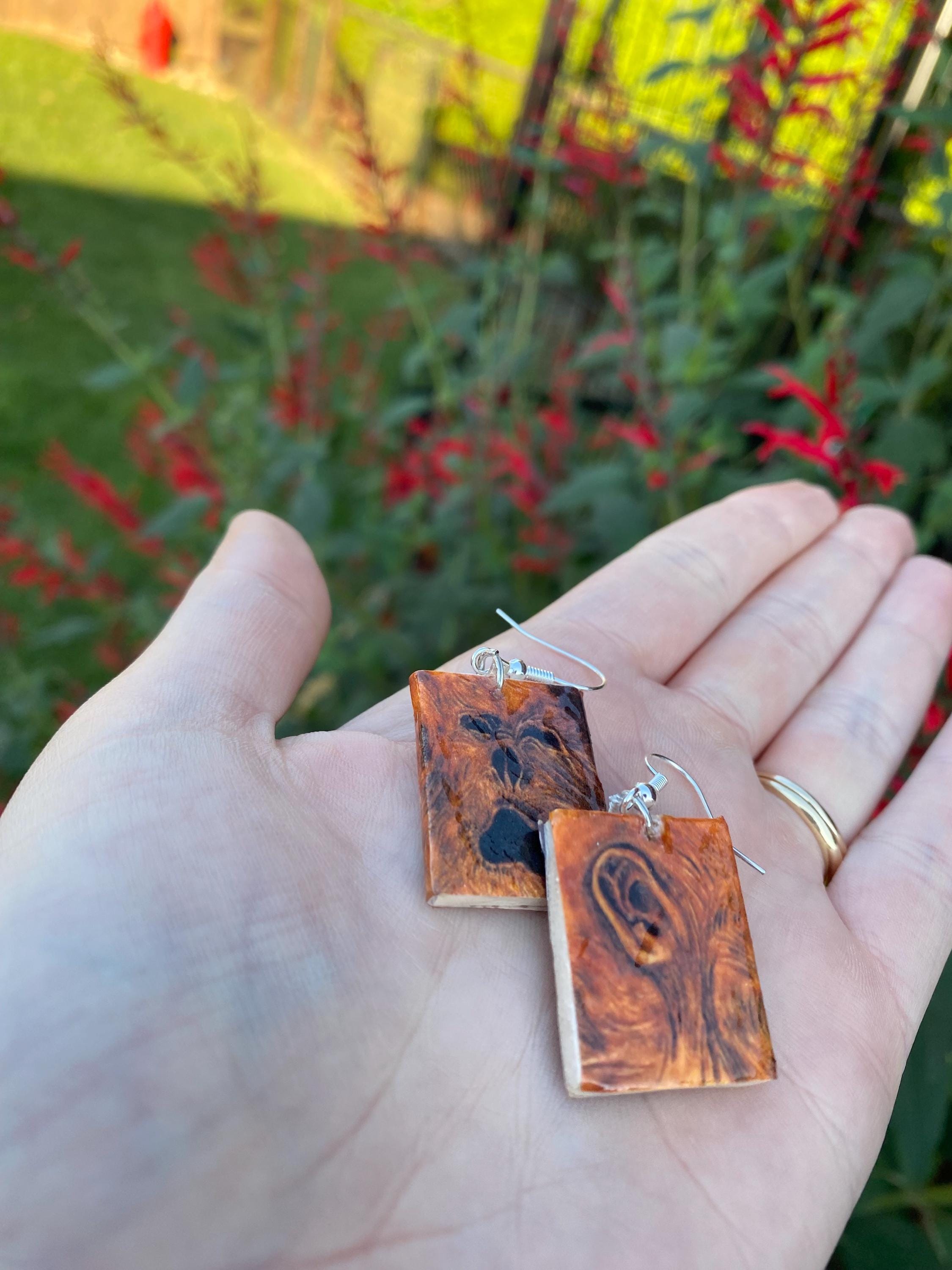 Necronomicon Evil Book Earrings