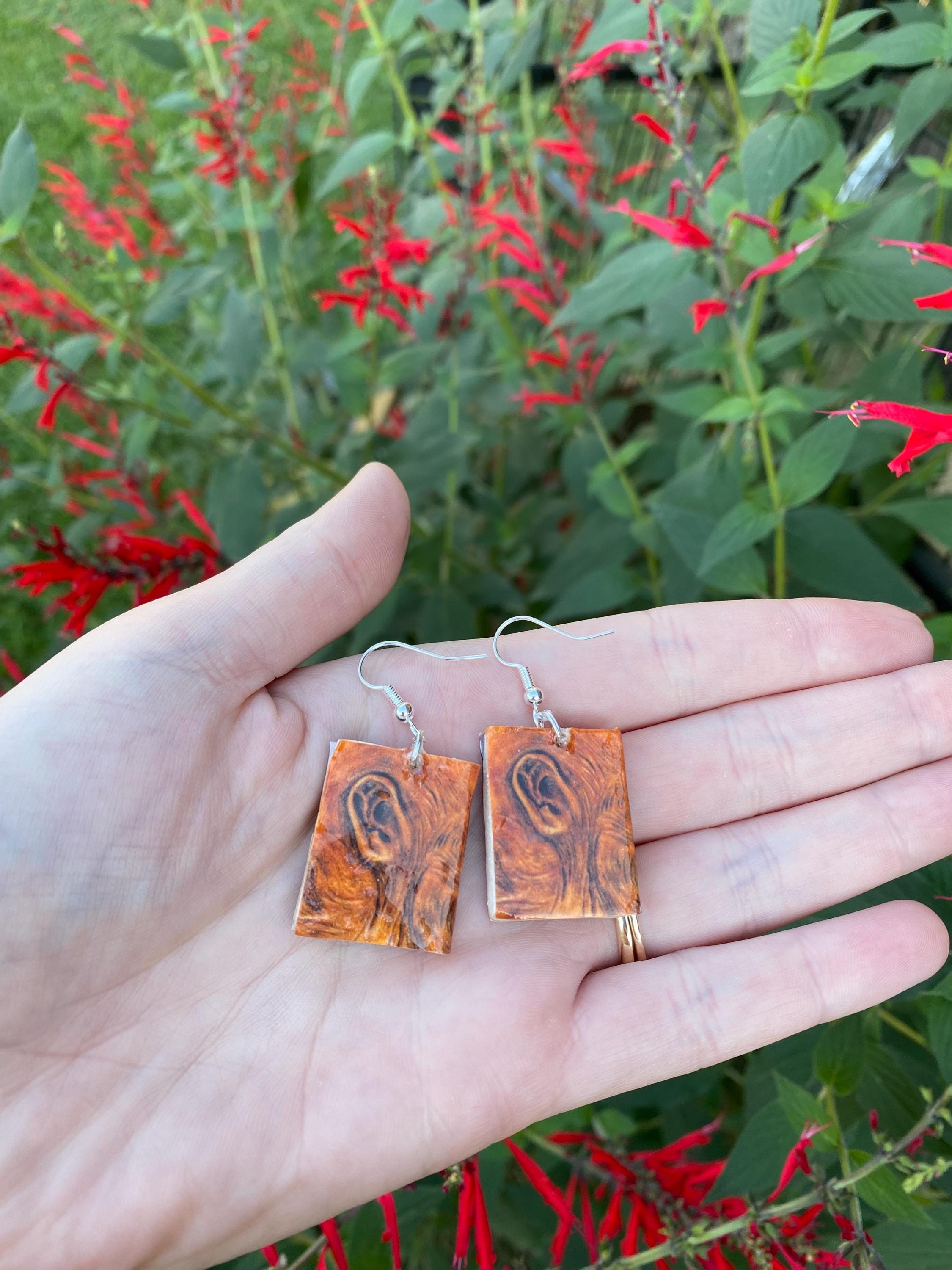 Necronomicon Evil Book Earrings