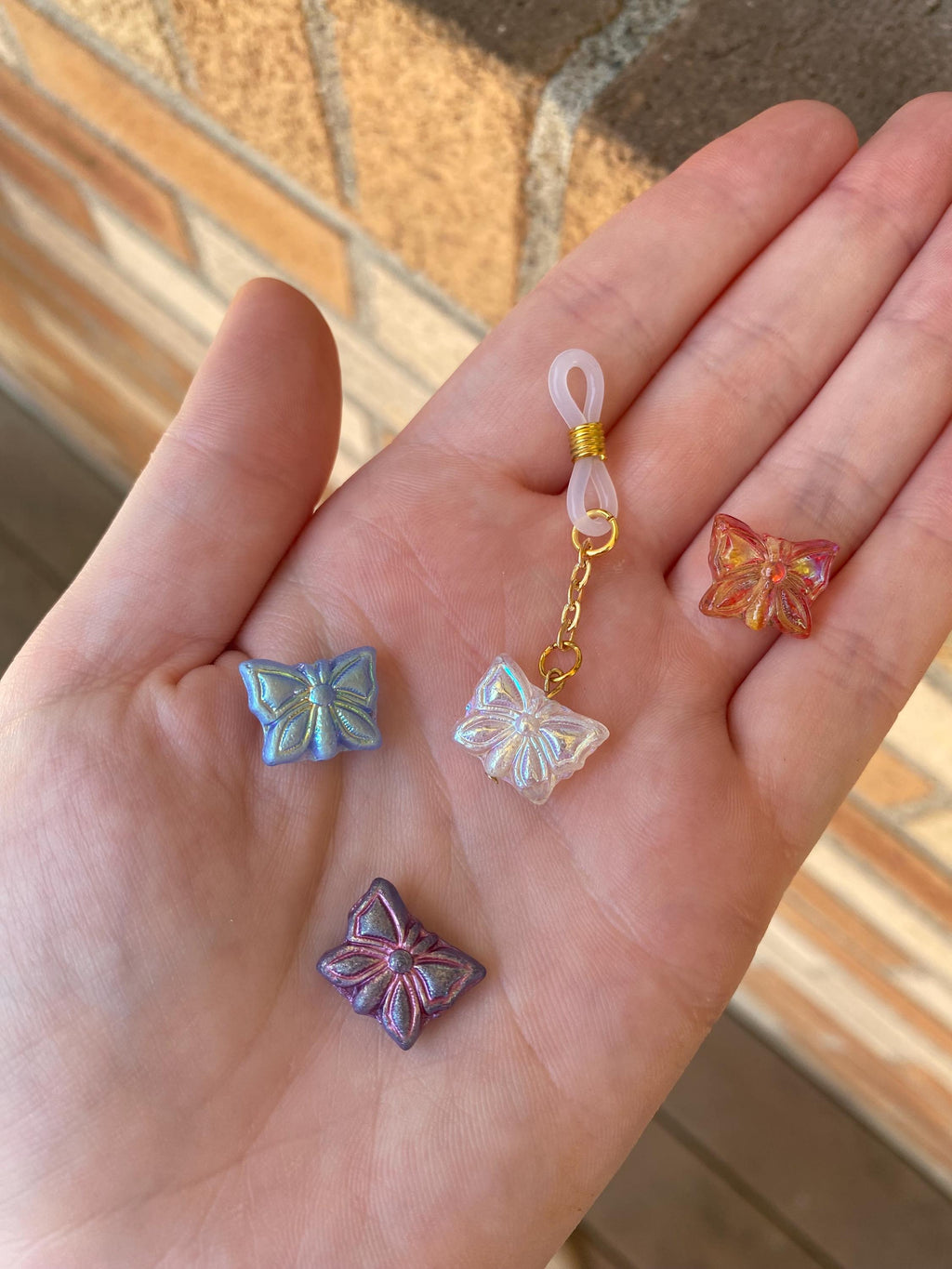 Butterfly Mask Charm / Glasses Charm | Choose Your Color