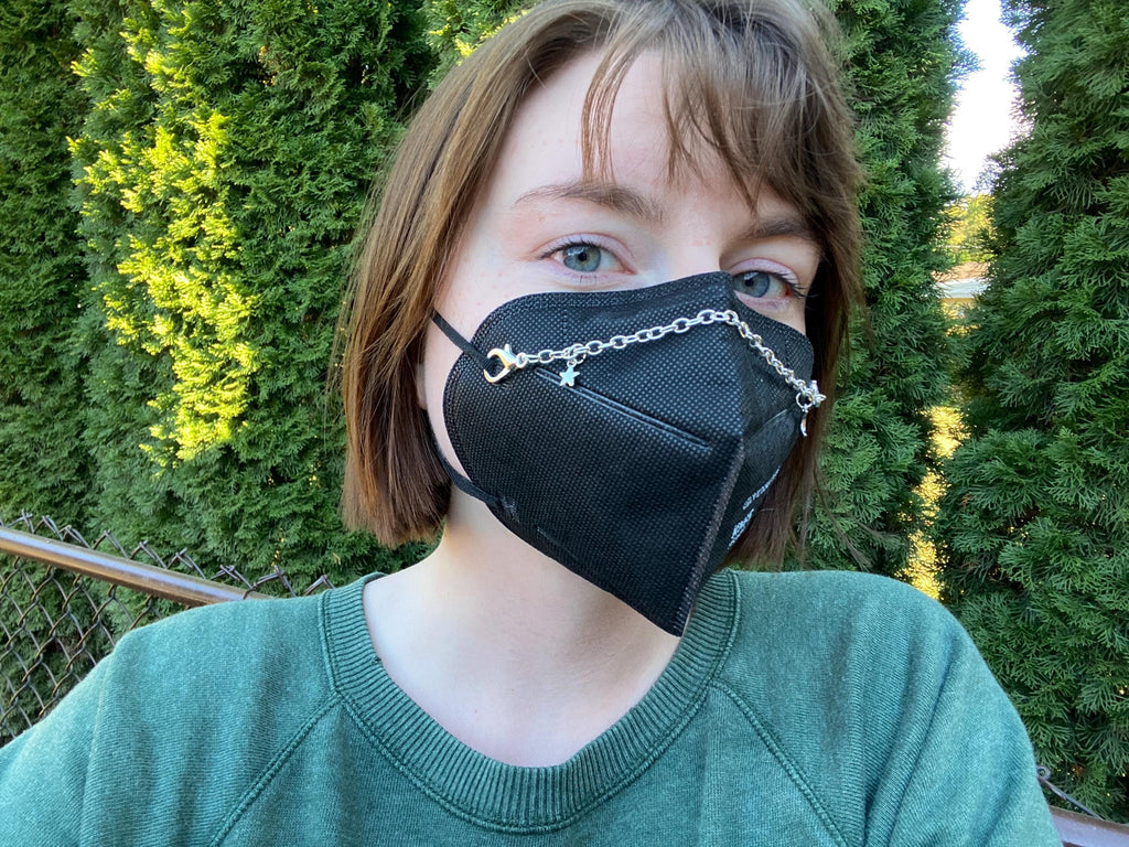 Dainty Star and Moon Mask Chain - Silver or Gold