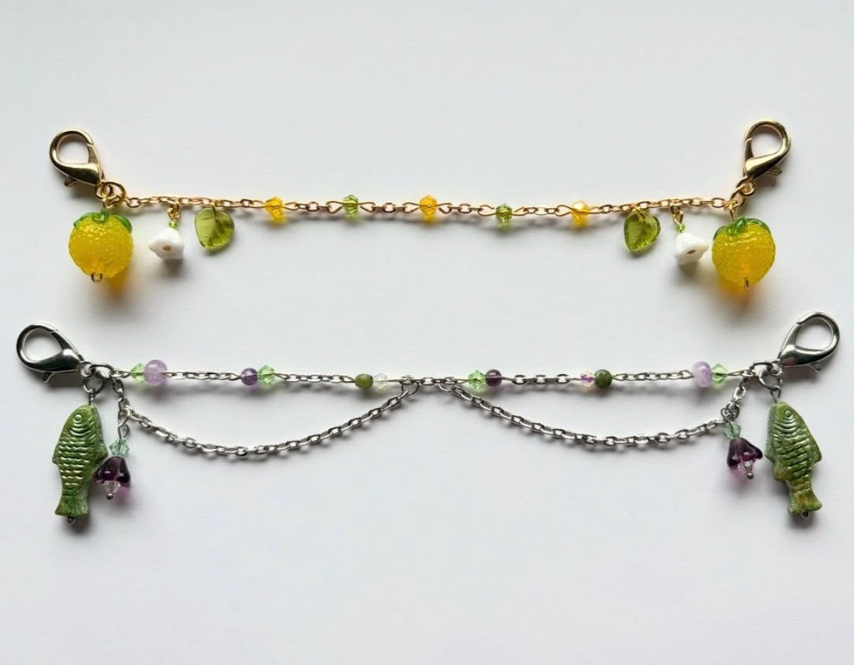 Floral Fish Mask Chain