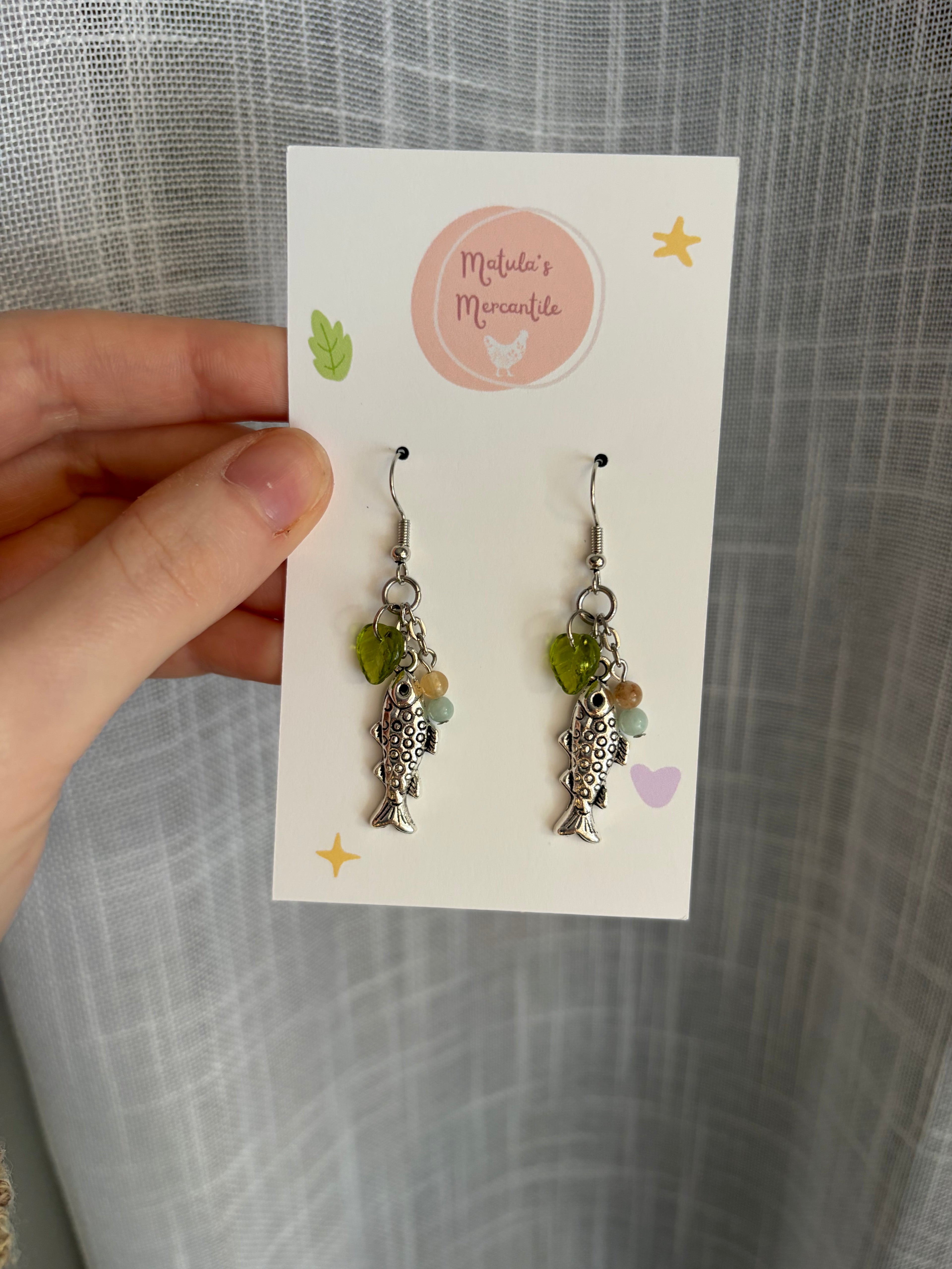 Rainbow Trout Earrings