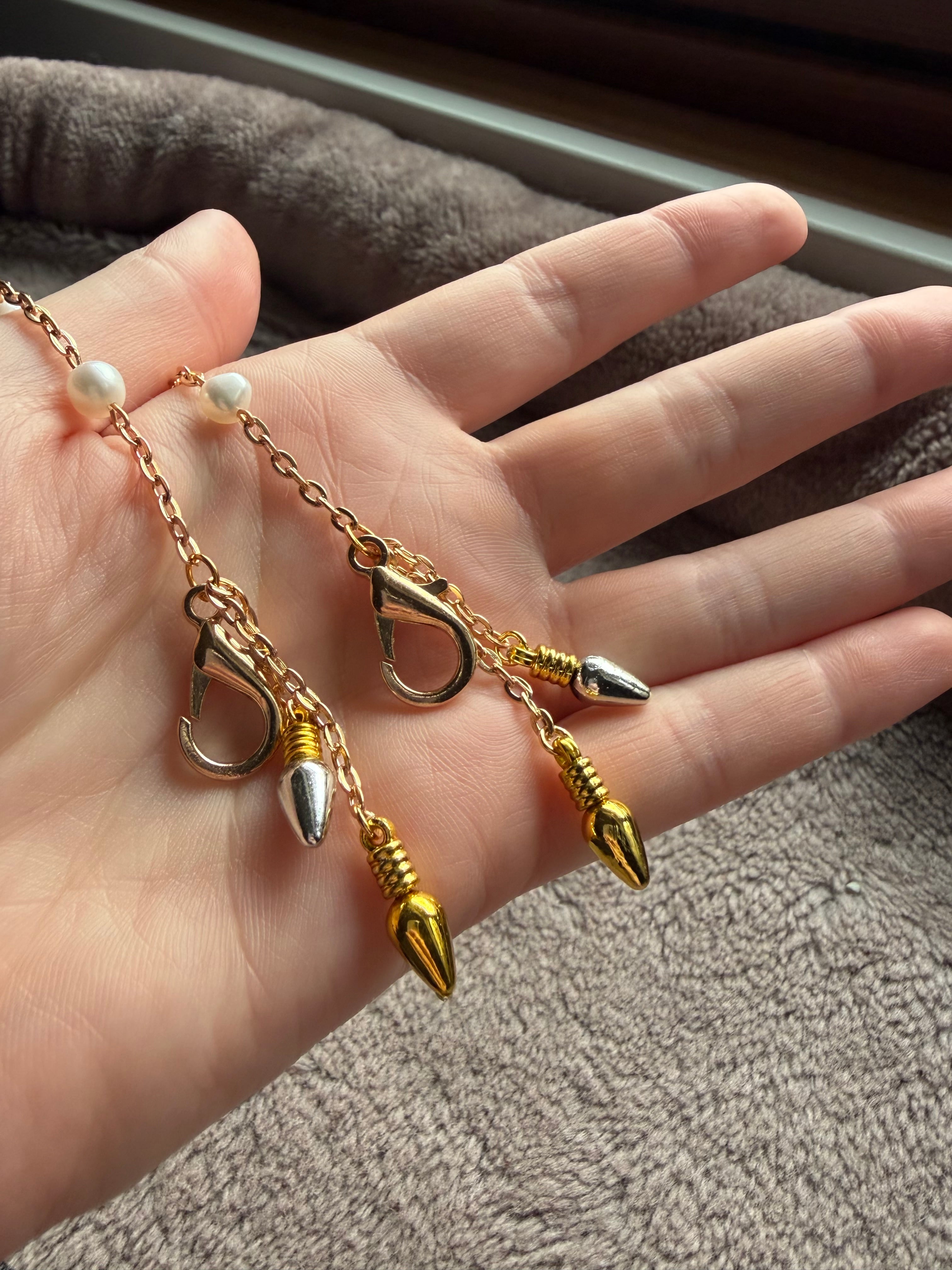 Christmas Pearl Lights Mask Chain