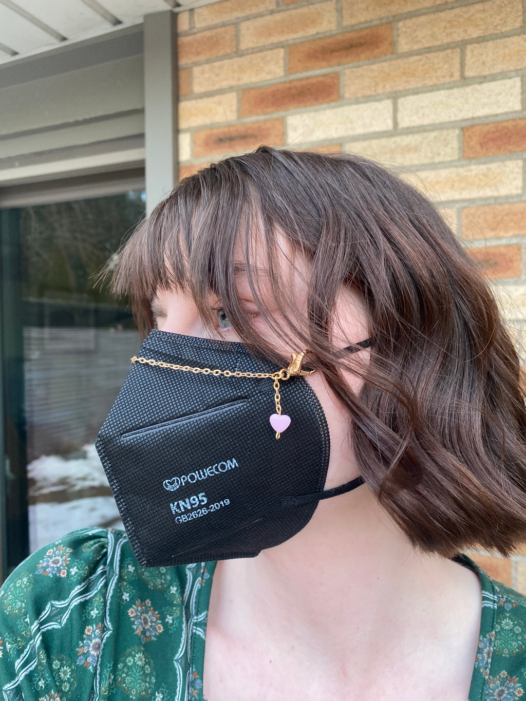 Heart Dangle Mask Chain